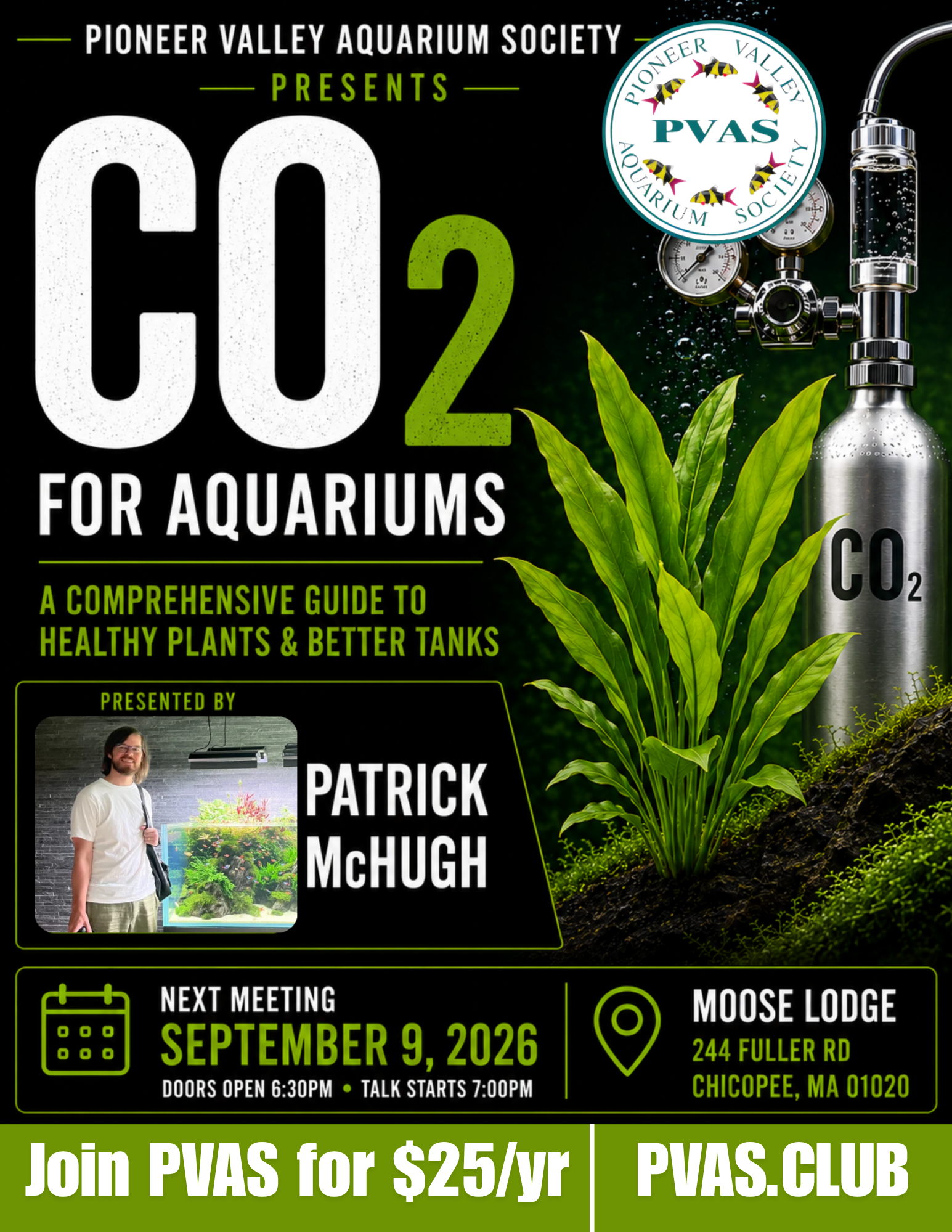 CLUB MEETING - CO2 Talk with Patrick Mchugh