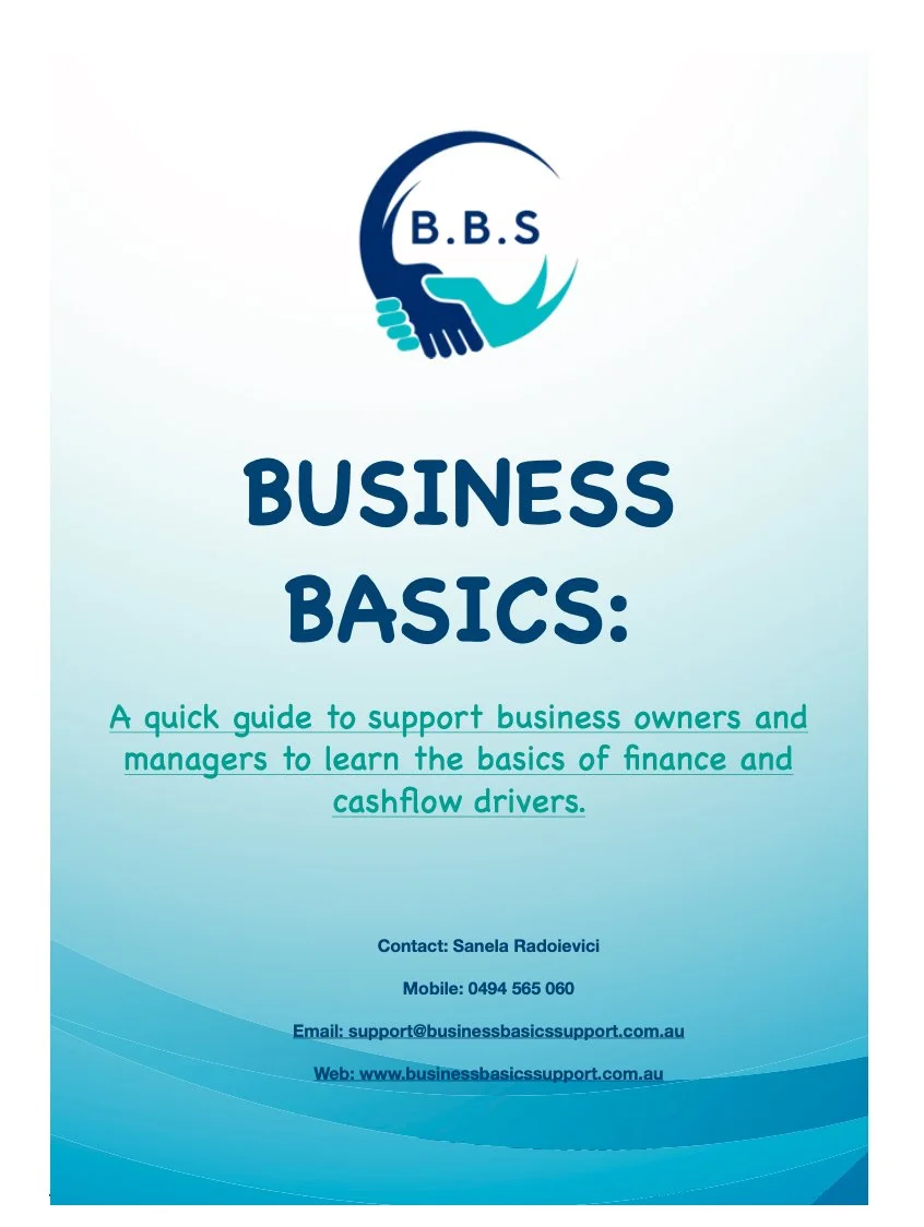 Business Basics: A simple to understand breakdown of finance terms for New & Small businesses.