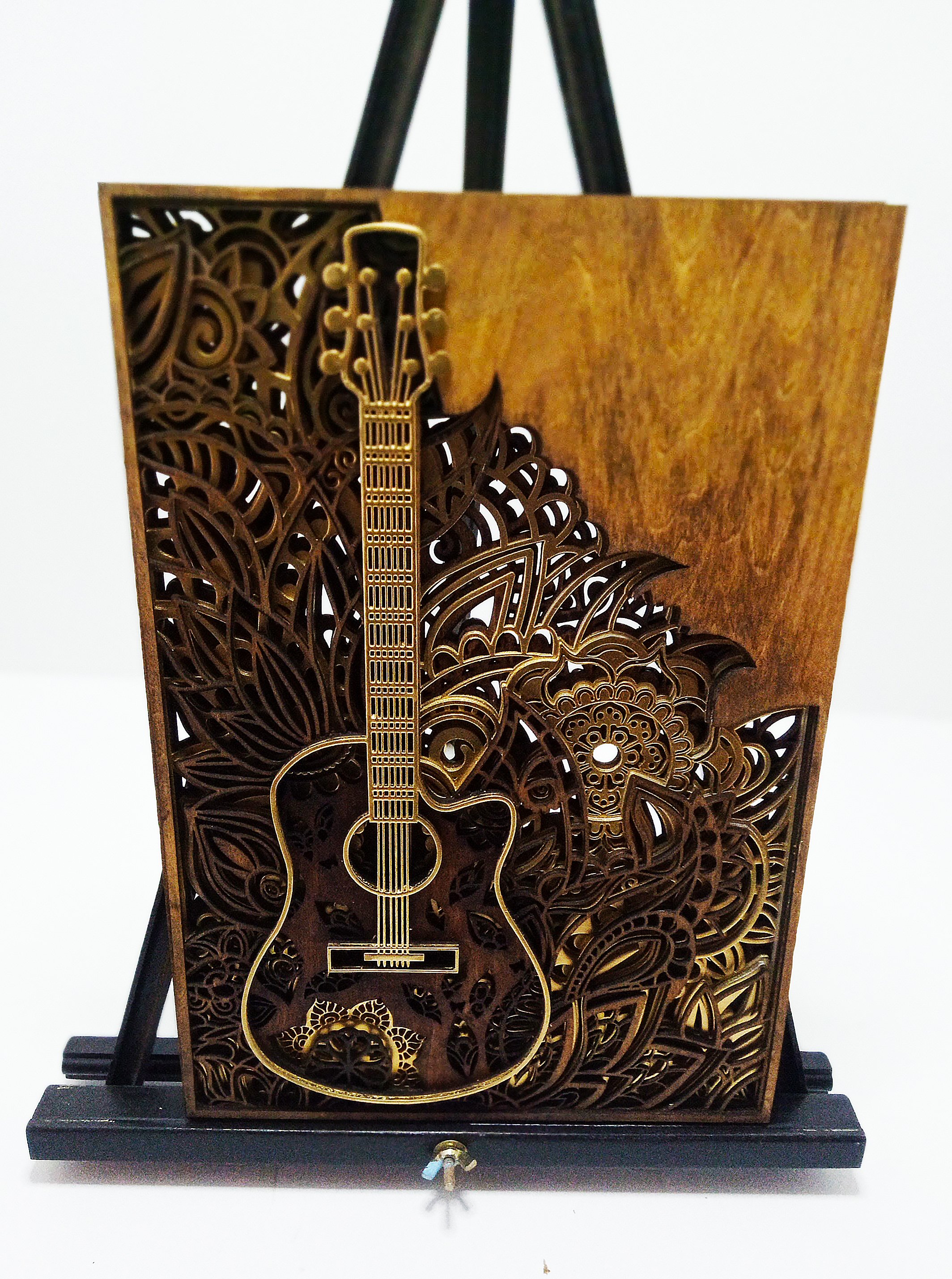 Guitar Themed Mandala Panel