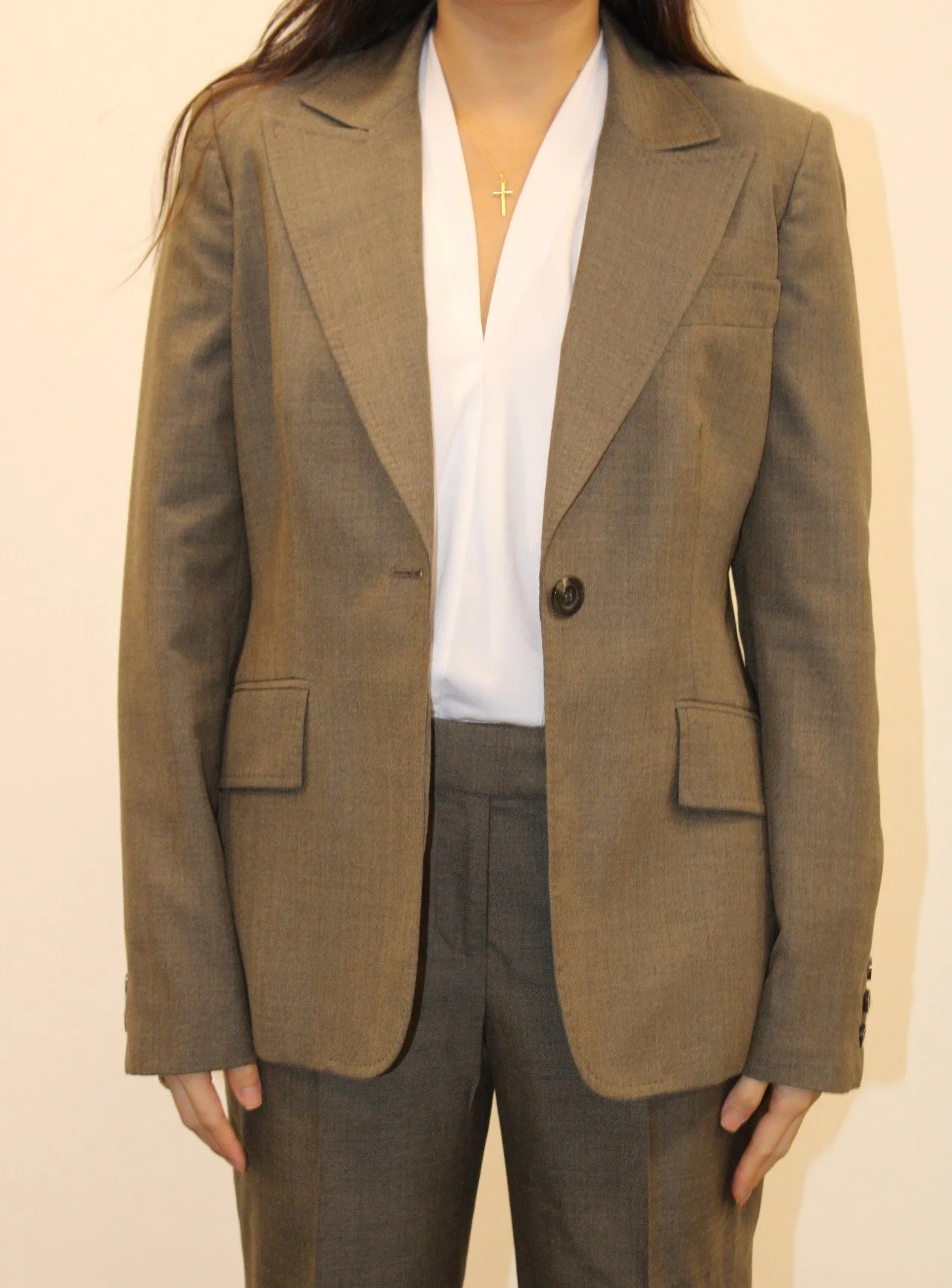Women's Grey/Green Suit