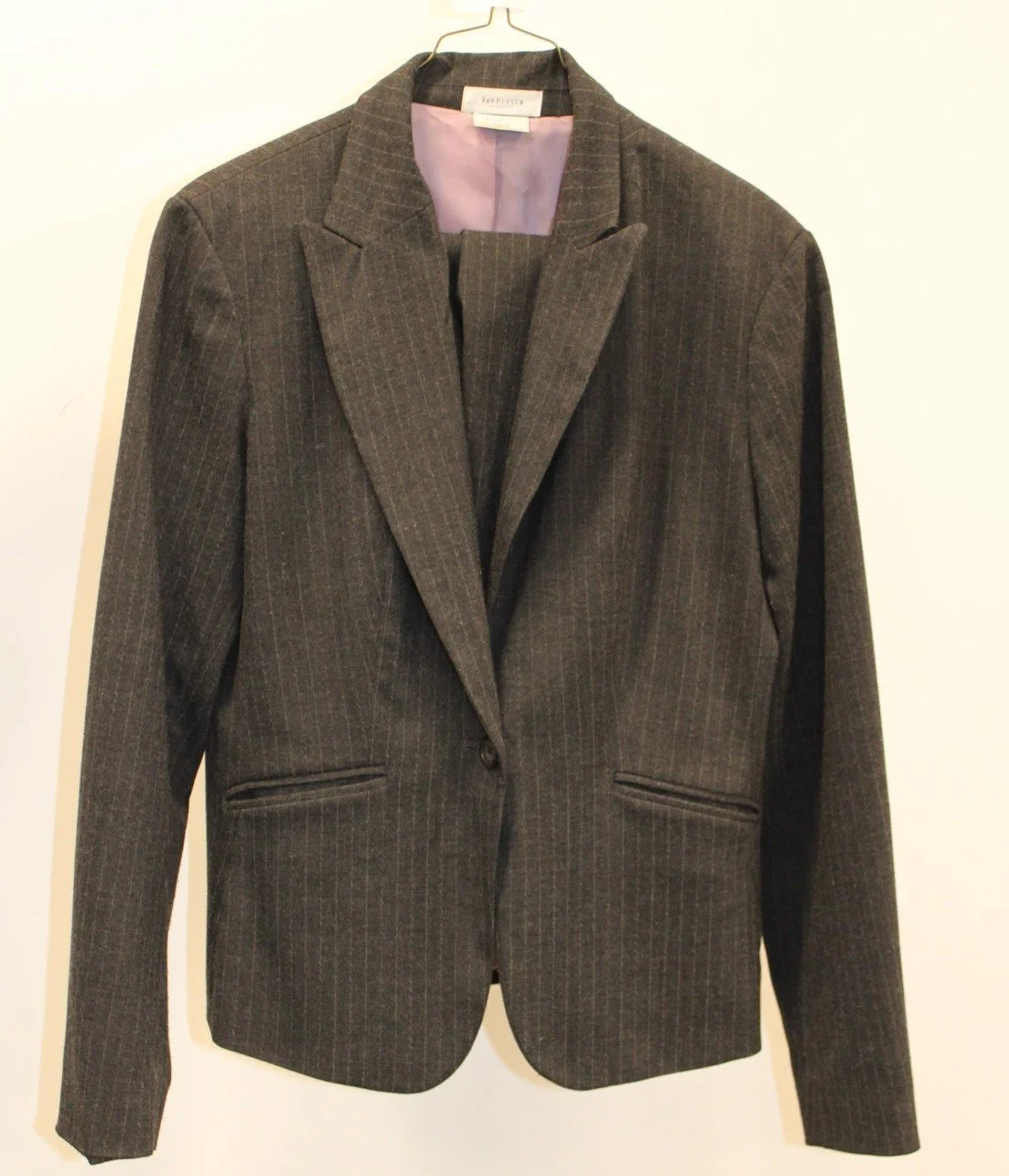 Women's Grey Striped Suit