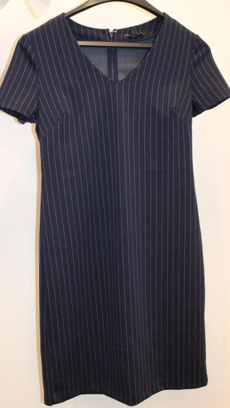 Women's Striped Blue Dress