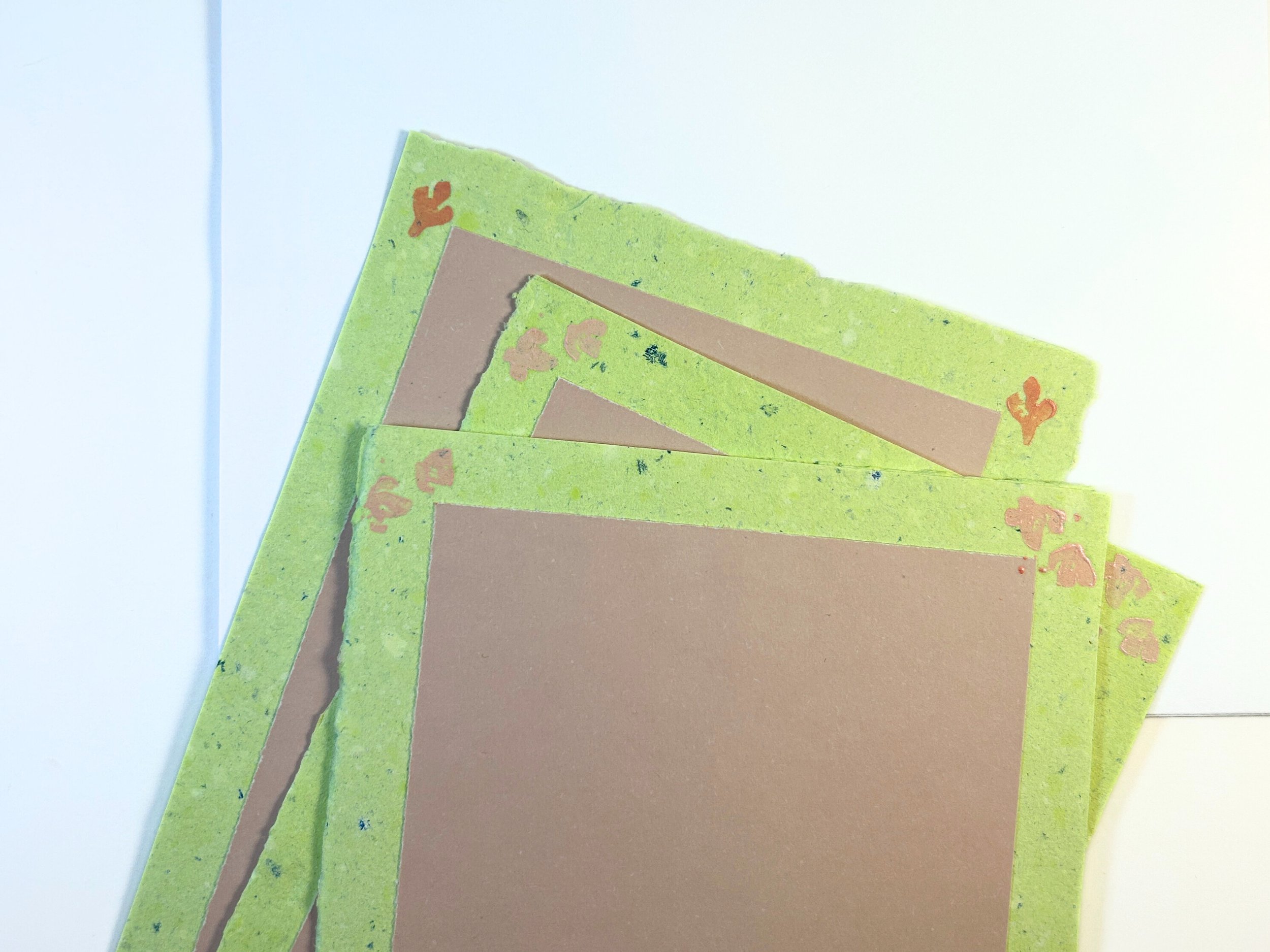 Handmade Paper Cards, Spring