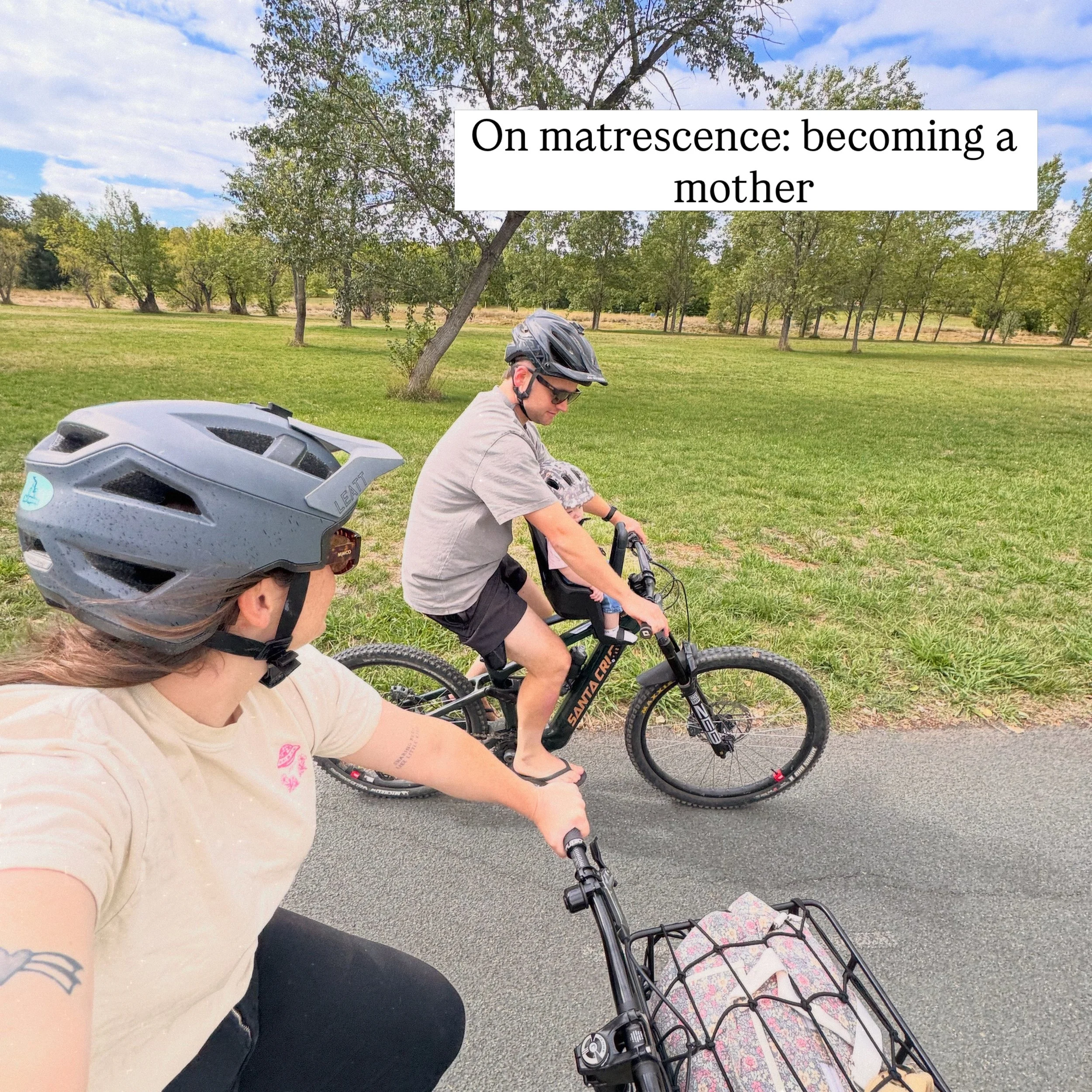 I did a lot of writing about my journey through pregnancy and mountain biking. Some I shared here but all of it is on my website (link in bio). I promised (who?) a postpartum version of that but I think the detail and the stream of consciousness felt