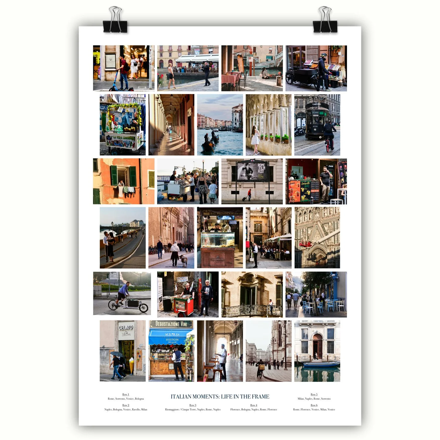 Italian Moments: Life in the Frame Poster