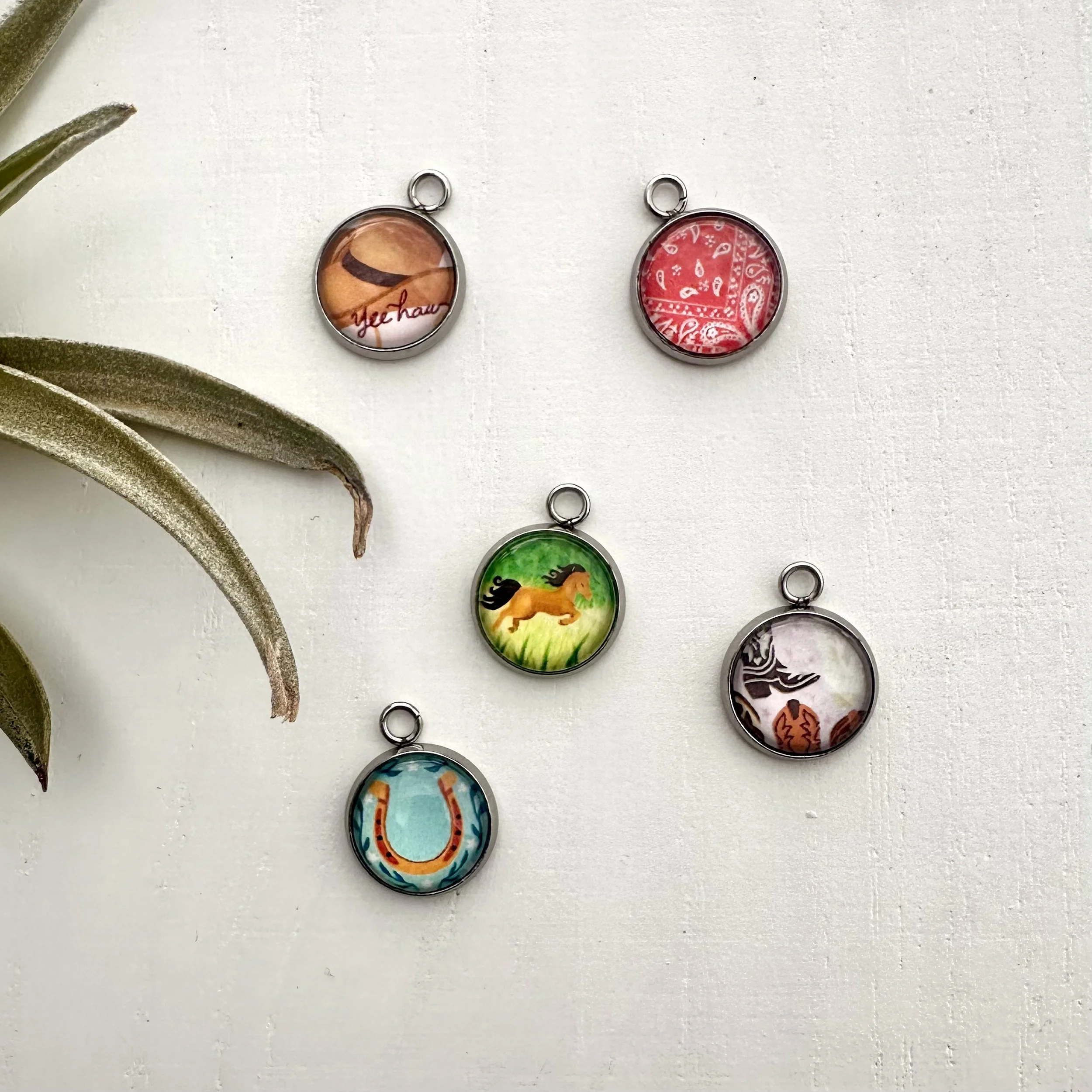 Saddle Up charm set of 5