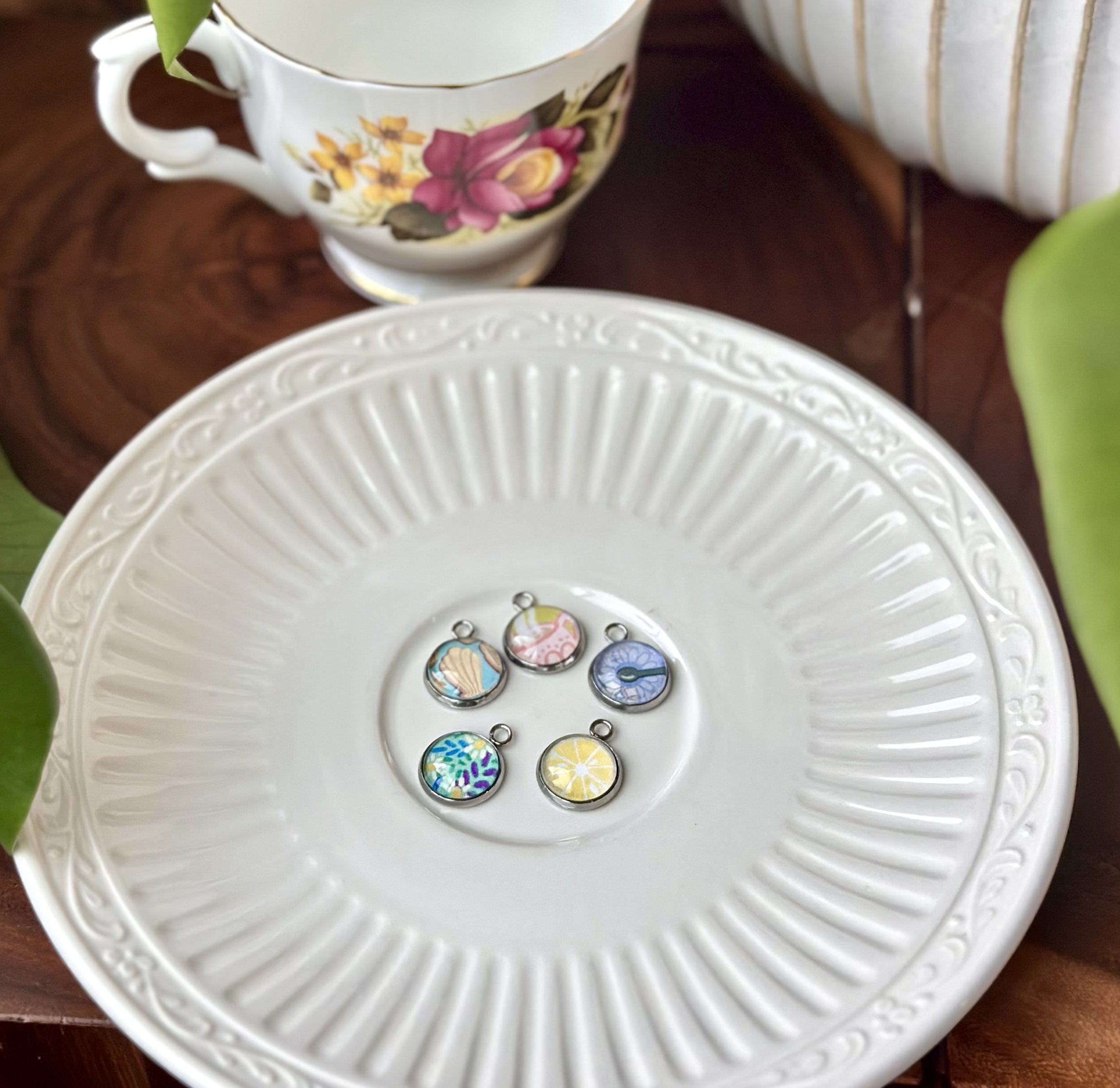 Afternoon Tea charm set of 5