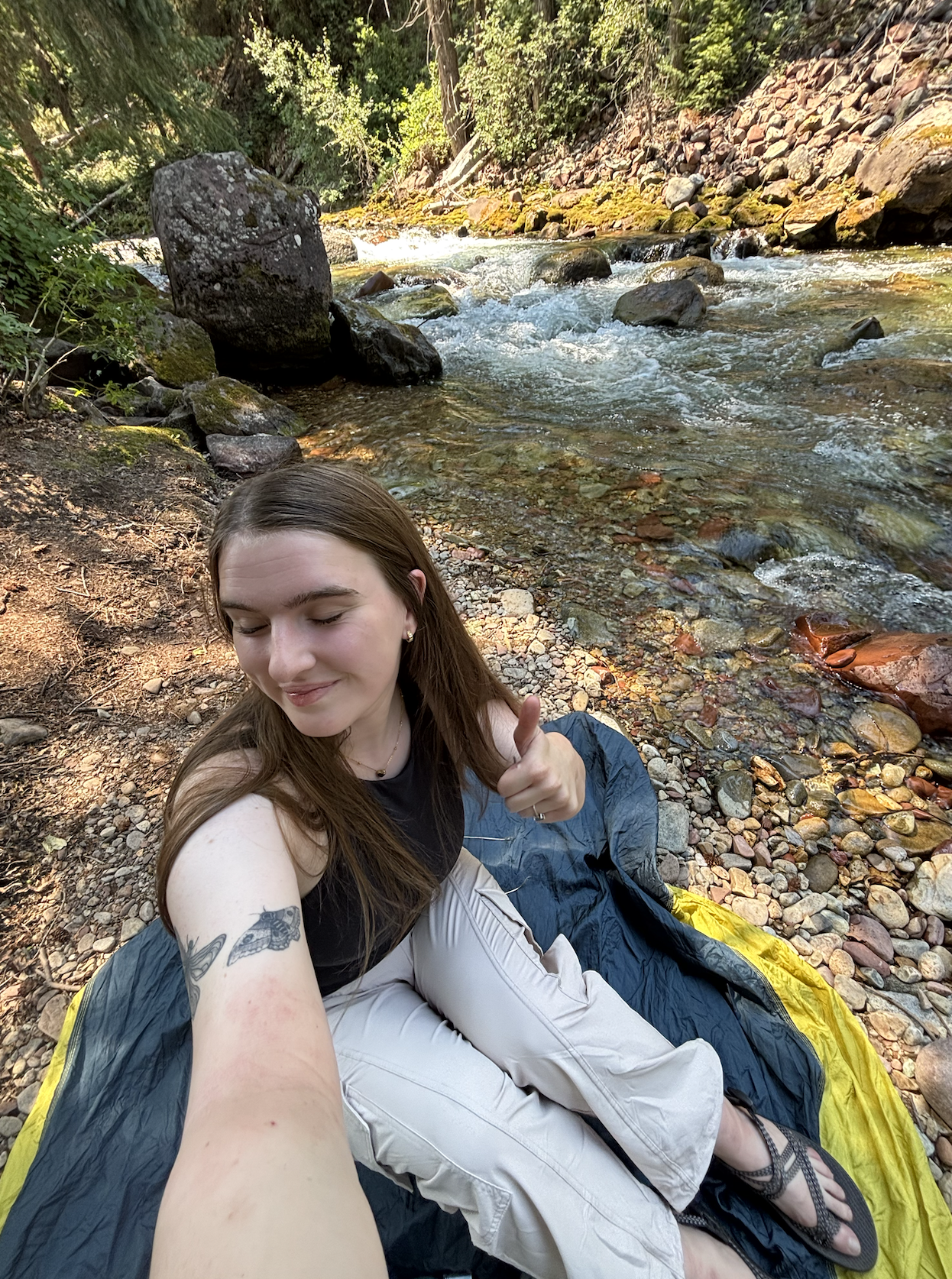 Getting outside whenever I can.