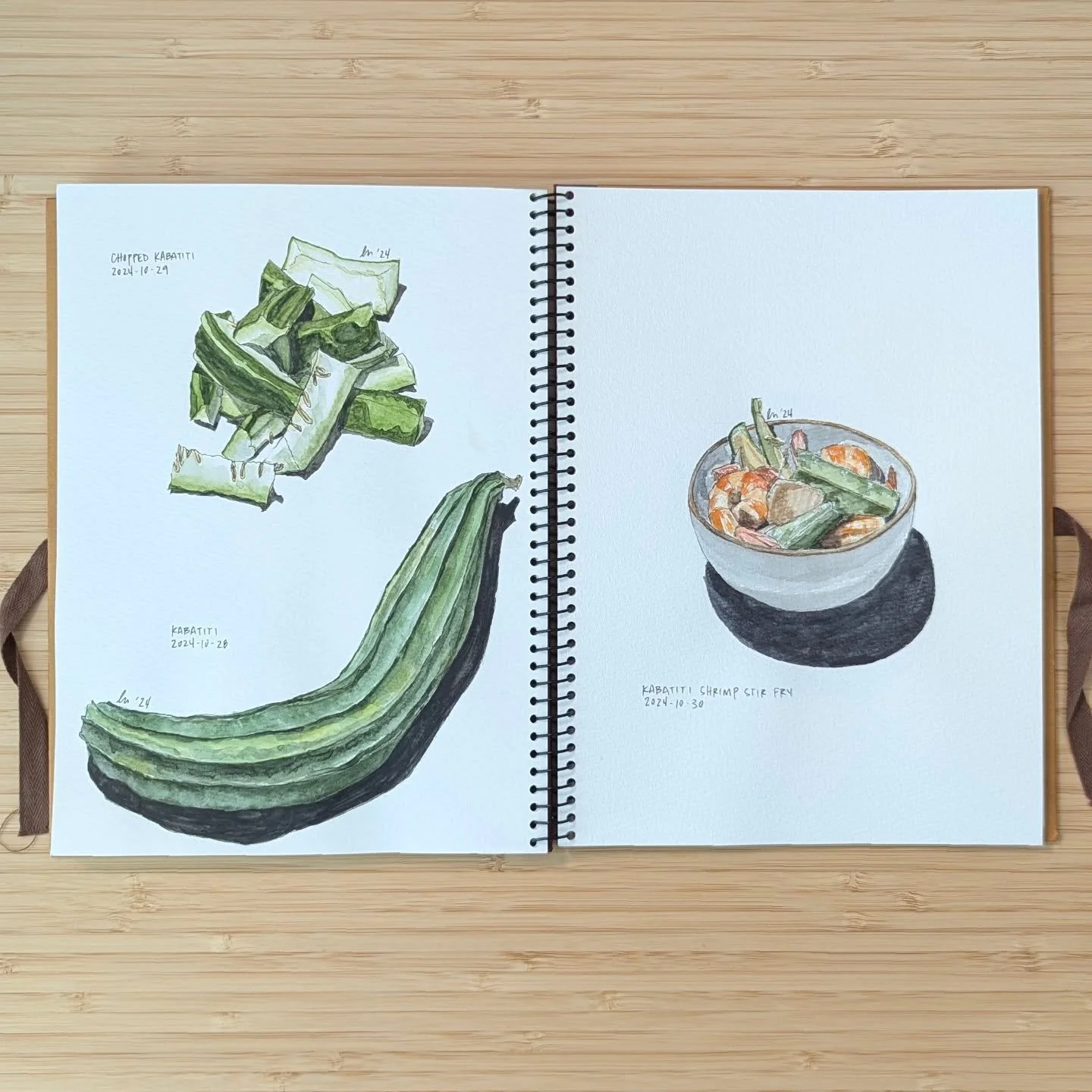 Oh my gourd, this was my favorite spread of this year's Sketchtober!

#ohmygourd #sketchtober #art #sketch #drawing #painting #foodart #foodsketch #fooddrawing #foodpainting #penandink #watercolor #filipinofood #eatyourgreens