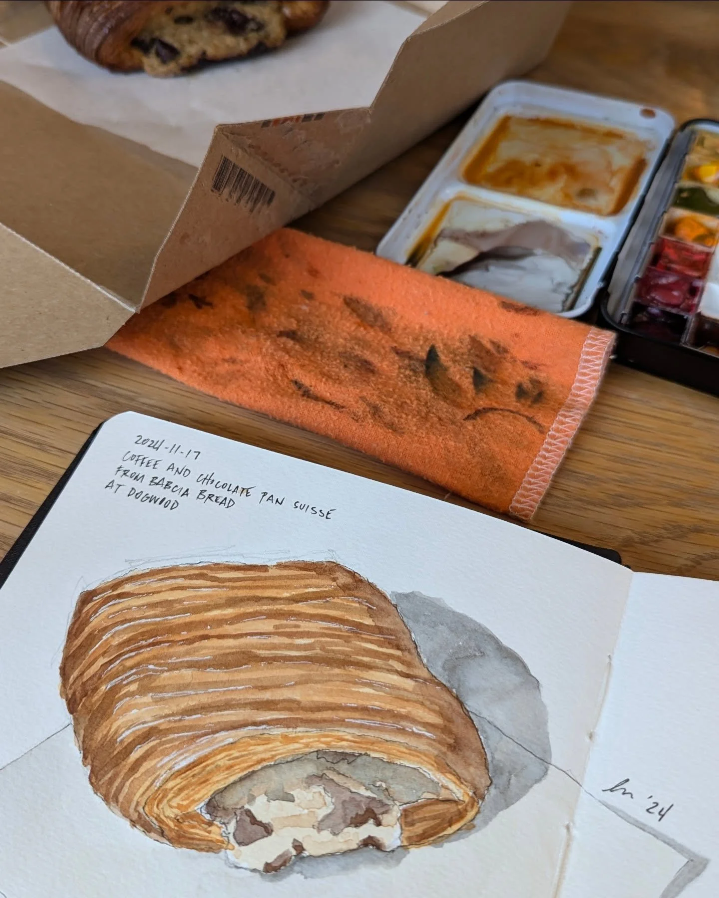 I haven't posted since November, but I swear I'm still doing the art 🙂

#art #sketch #drawing #painting #foodart #foodsketch #fooddrawing #foodpainting #sketchbook #sketchbookartist #food #pastries #nomnomnom