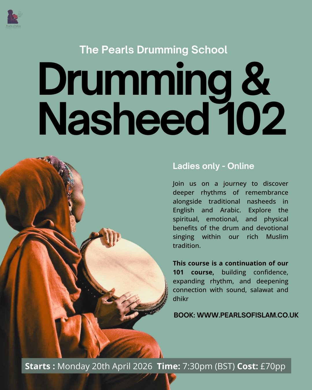 Ladies Drumming and Nasheed Essentials 102 - Online