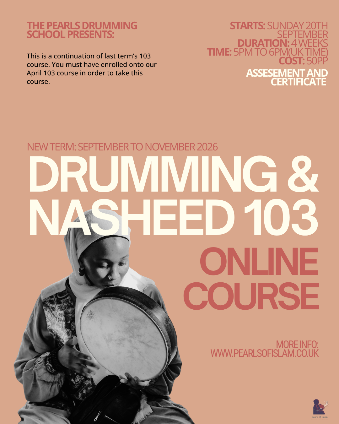 Ladies Drumming and Nasheed Essentials 103 - Online