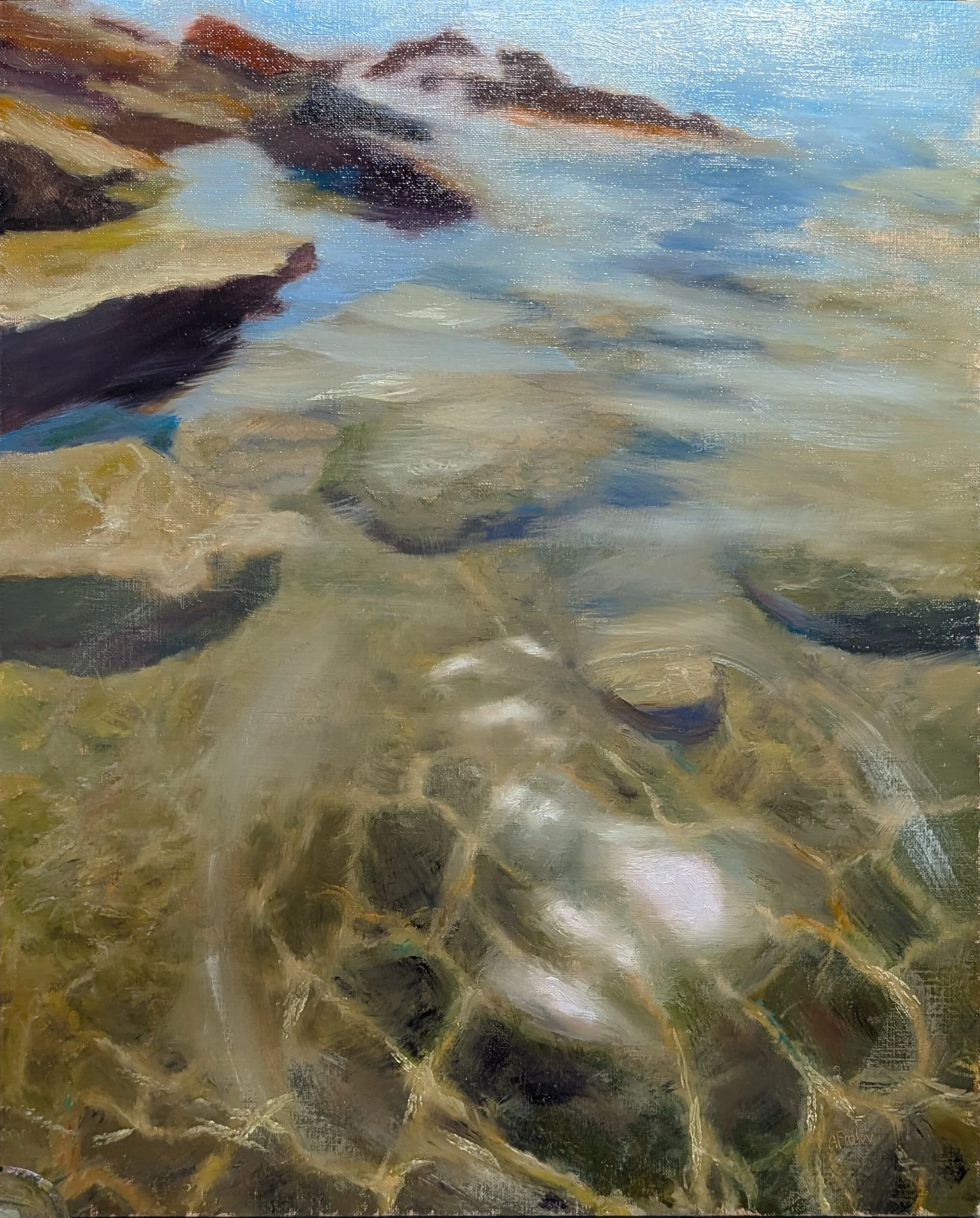 "Shallow Water" - Original Oil Painting