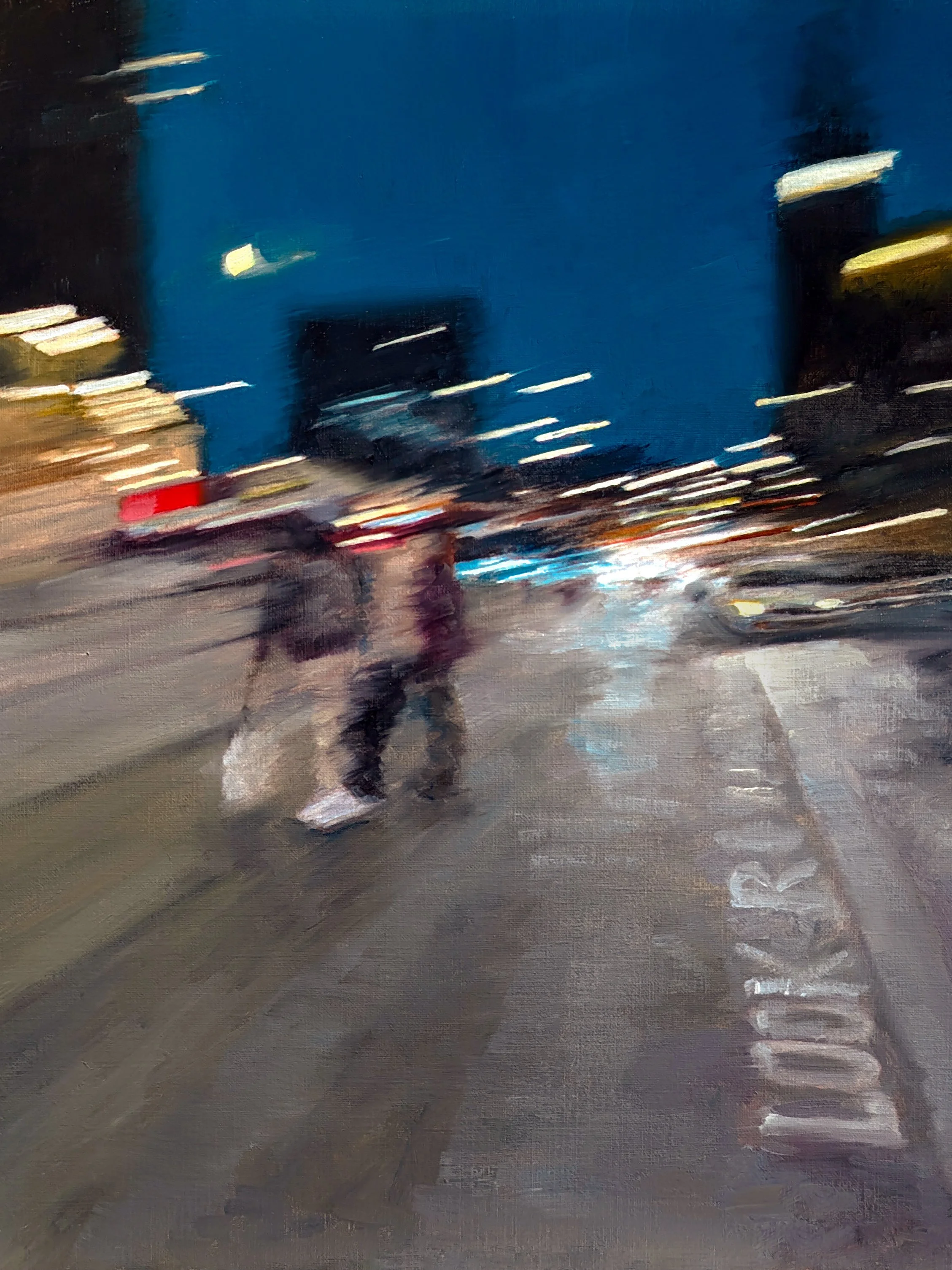 "Night London" - Original Oil Painting