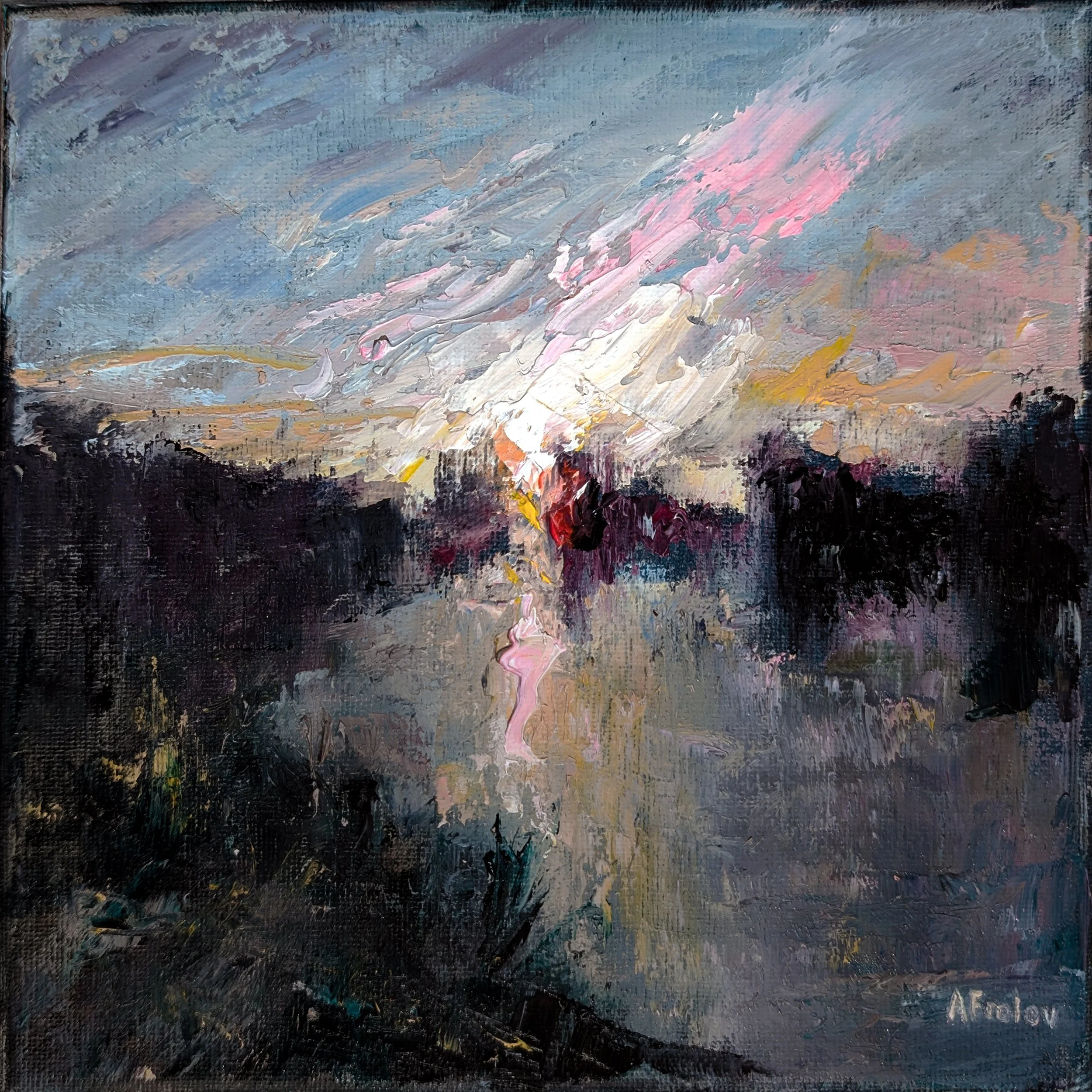 "Lake" - Original Oil Painting