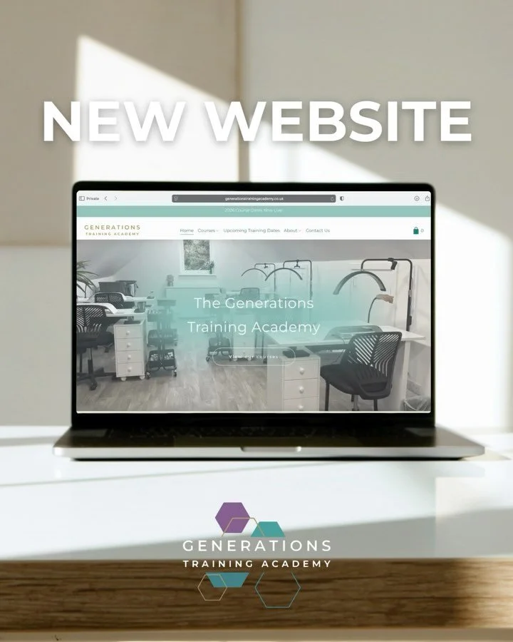 Our NEW WEBSITE is live! 🎉
Generations Training Academy now has its very own home online.

You can explore our fully accredited courses, get to know your educators Penny and Pip a little better and book onto a training date that works for you.

We&r