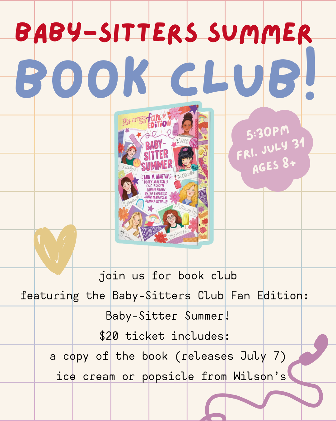 Baby-Sitters Club Summer Book Club!