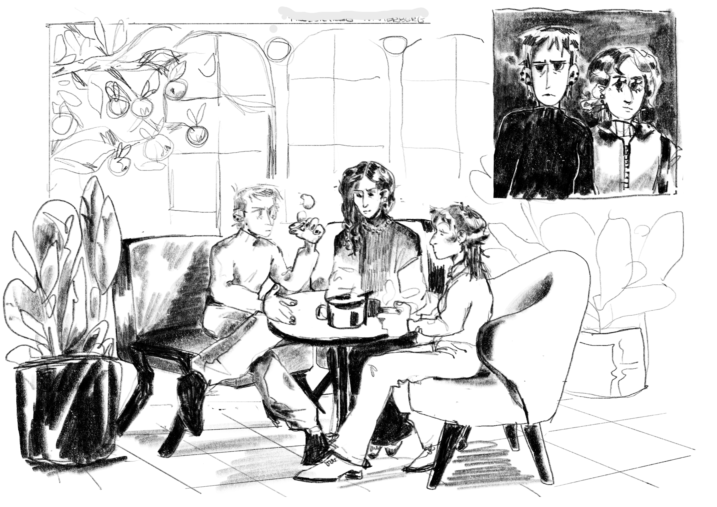 Winter Garden / Digital Illustration