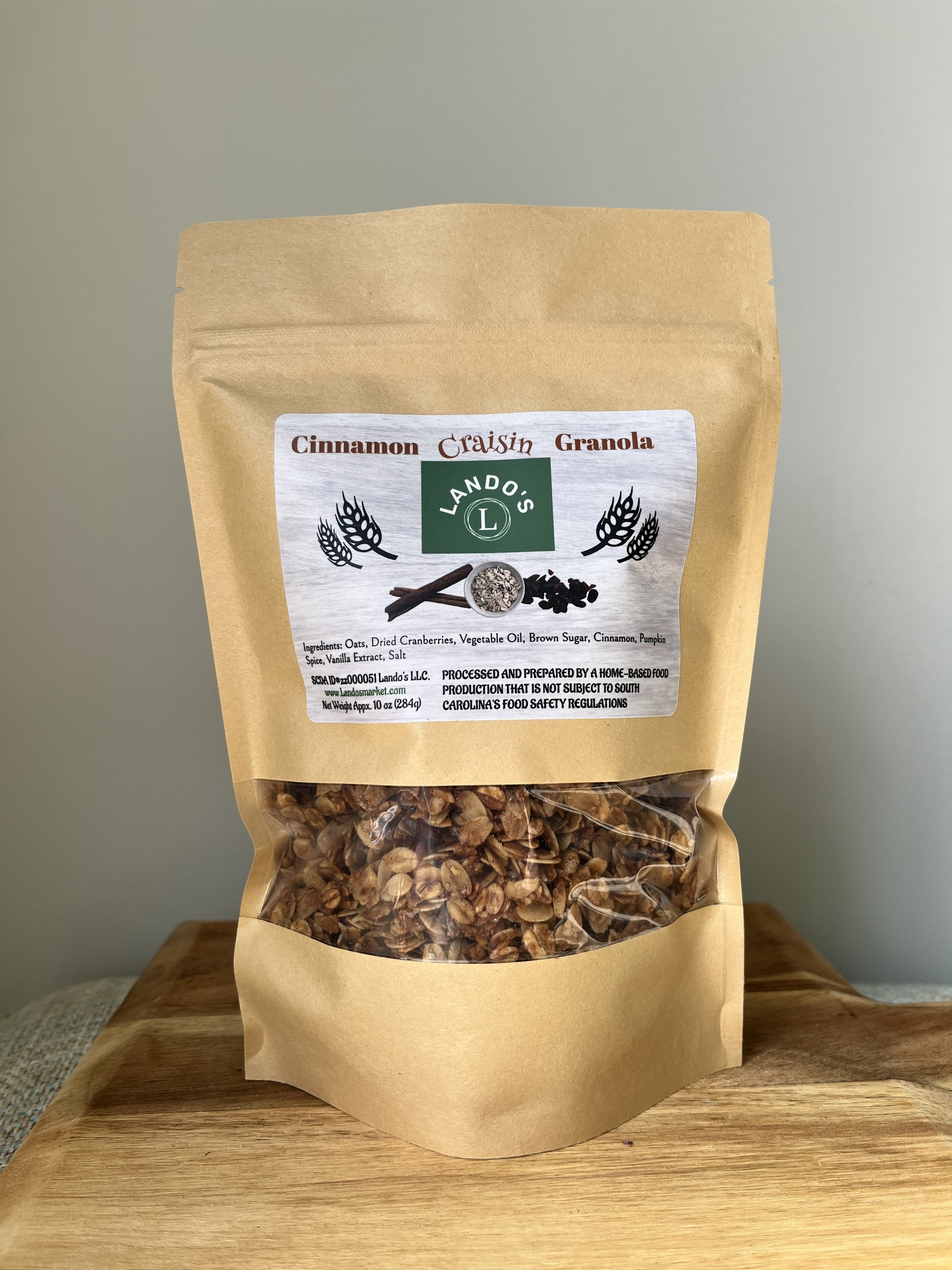 Cinnamon Craisin Granola