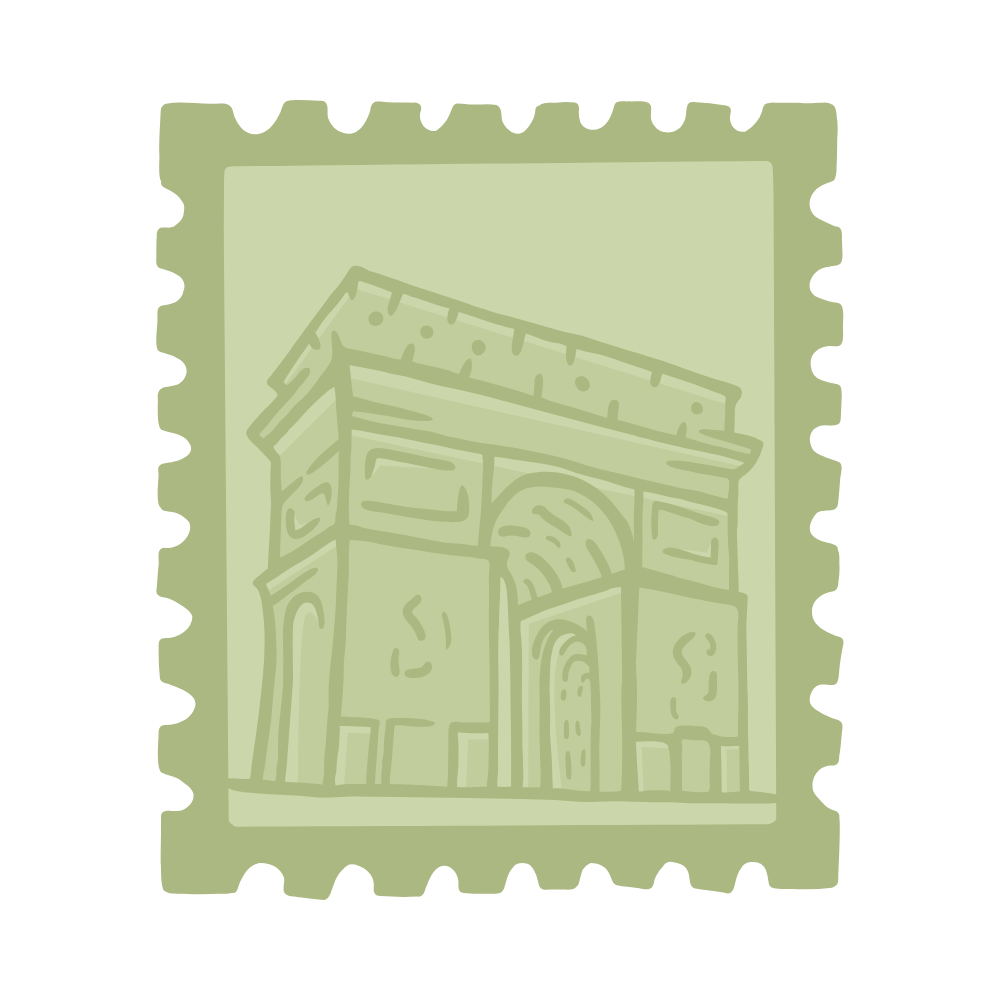 Custom Travel by Angela France travel stamp for luxury France itineraries