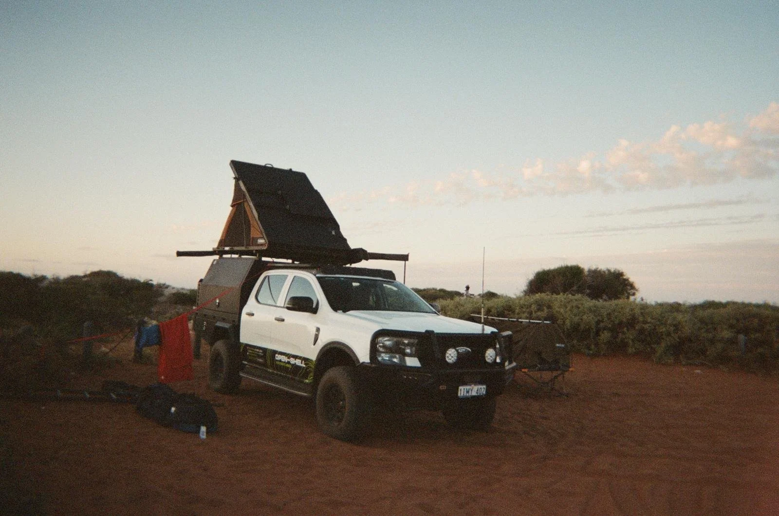 Perth campervan hire near me with off-road capability and full camping setup.