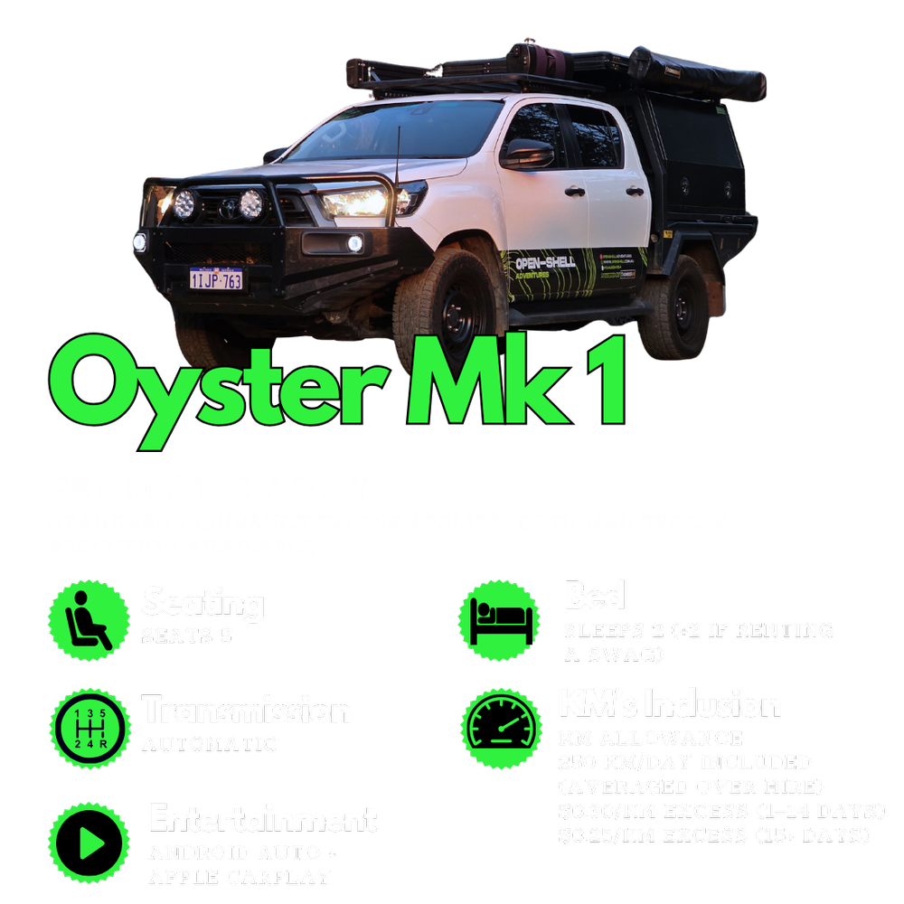 4WD Hire Perth | Off-Road 4x4 Camper Rental WA | Open Shell