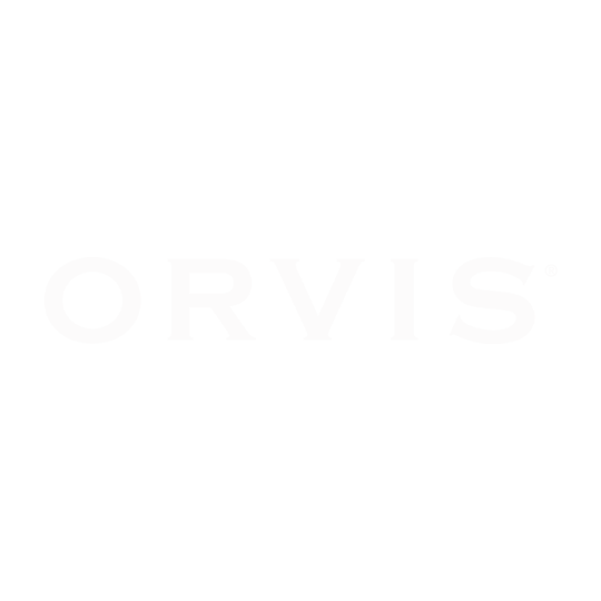 Orvis logo in white text on a black background.