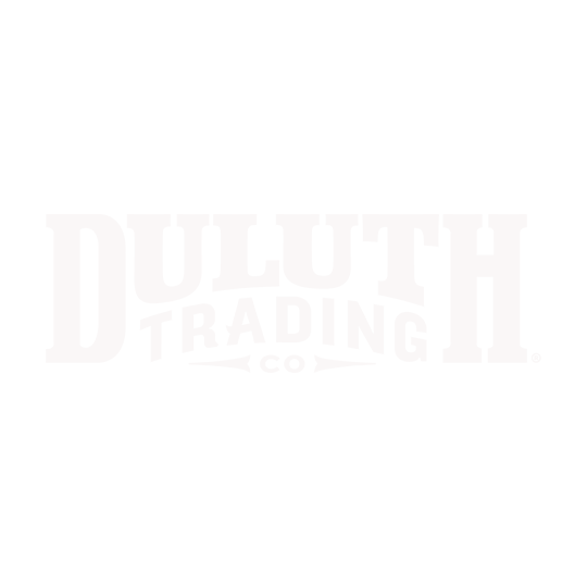 Duluth Trading Co. logo in white text on a black background.
