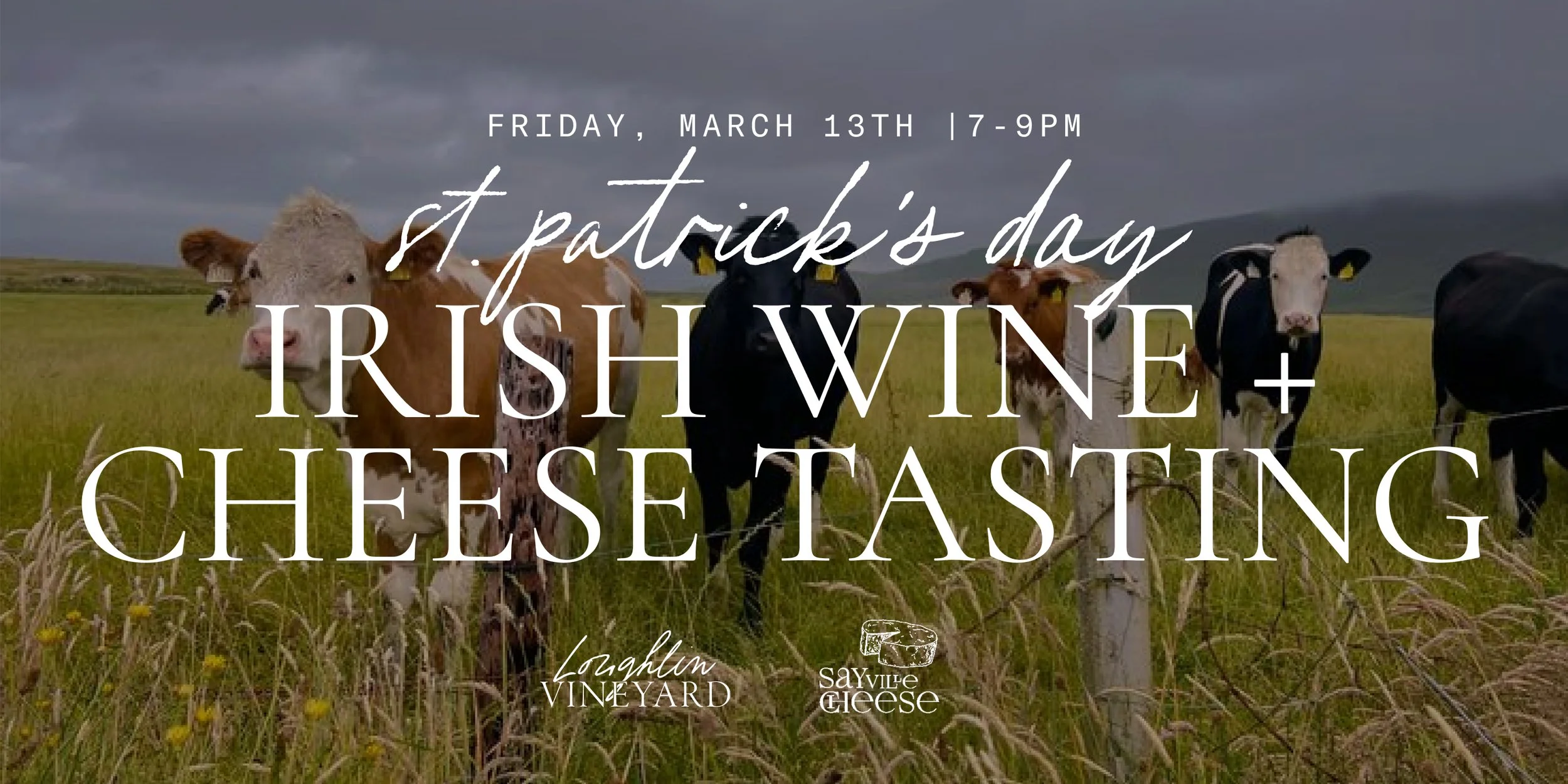 Irish Wine & Cheese Tasting with SAYville Cheese