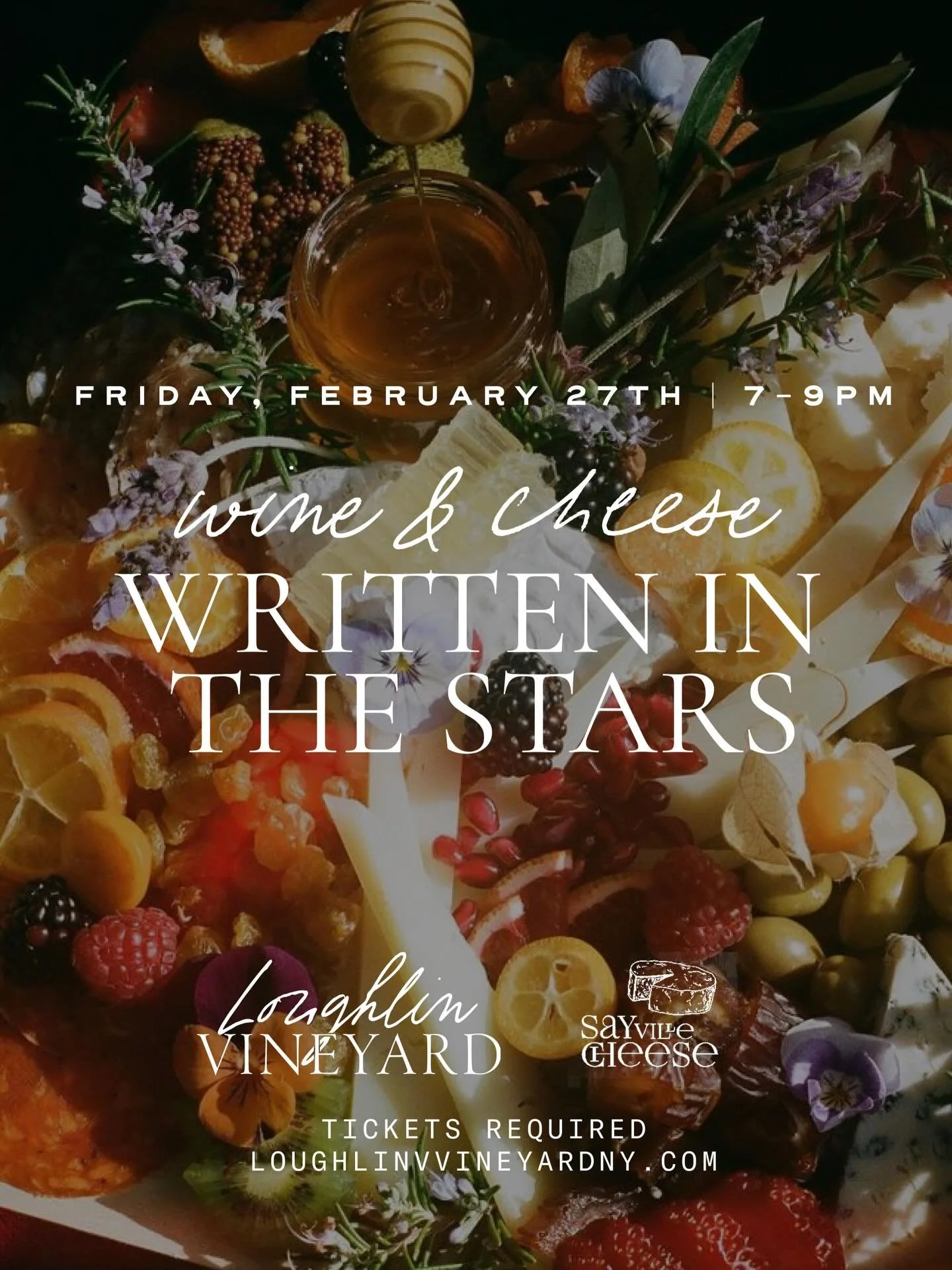 What if your zodiac sign could guide your perfect wine and cheese pairing?

Join us at the vineyard on Friday, February 27th from 7-9pm for an intimate, celestial-inspired evening where astrology meets indulgence. This guided wine and cheese pairing 