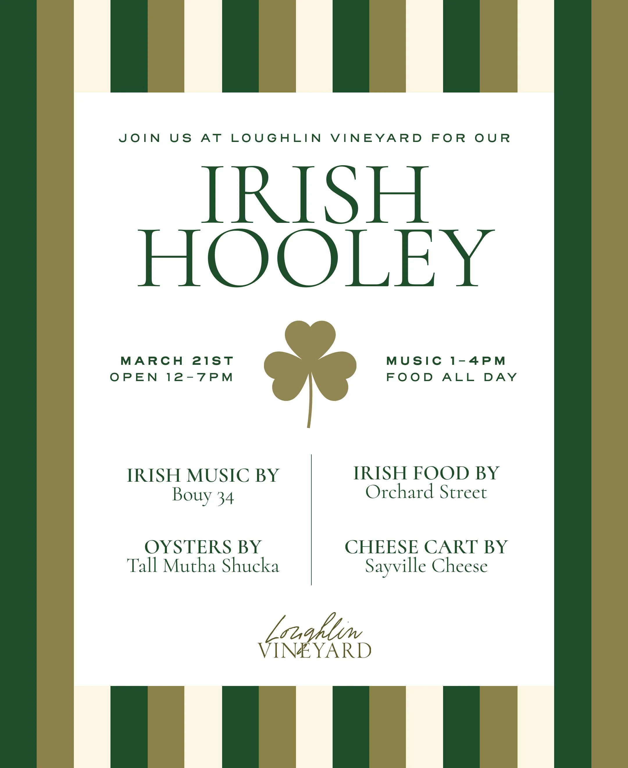 Loughlin Vineyard's Irish Hooley