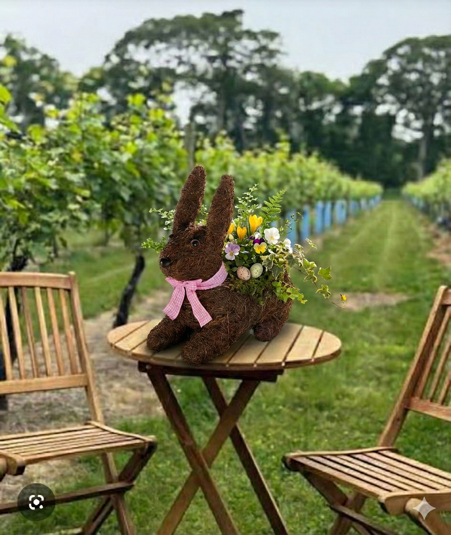 Peach &amp; Bloom Easter Floral Class at Loughlin Vineyard