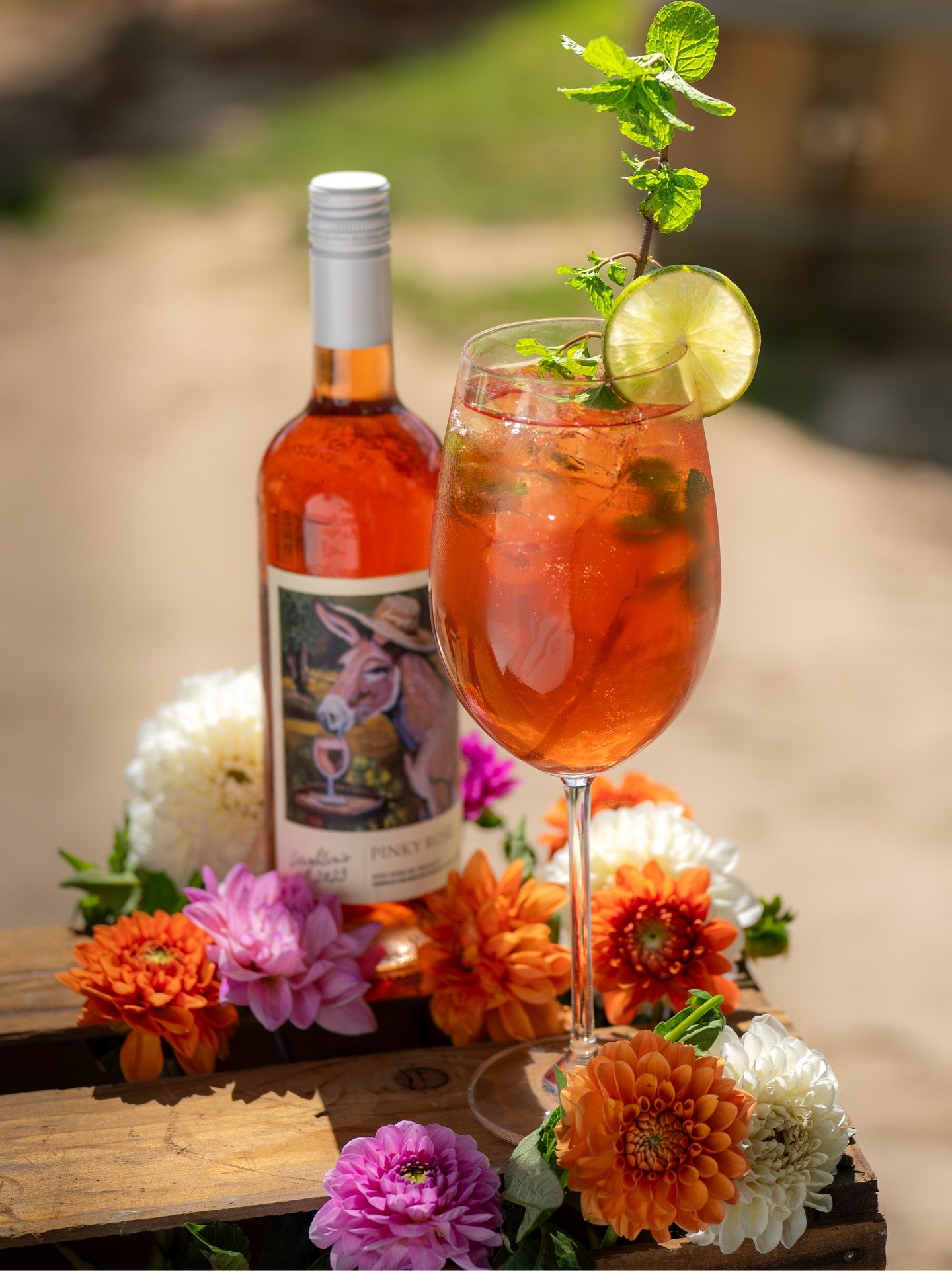 Meet the Pinky Spritz 🌸✨

Named after our beloved Freedomland donkey, Pinky, this spring favorite is made with our ros&eacute;, sparkling grapefruit, mint, and a squeeze of lime.

We&rsquo;re open Easter Sunday from 12&ndash;7pm, and our Spring Cabi