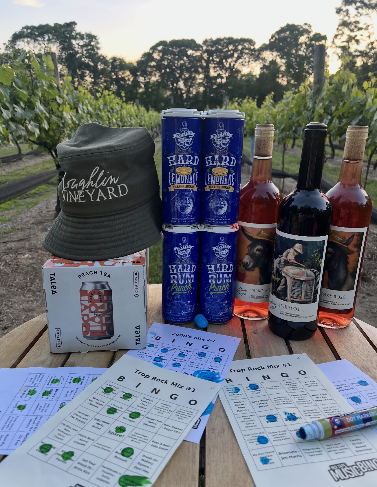 Wine Down Music Bingo
