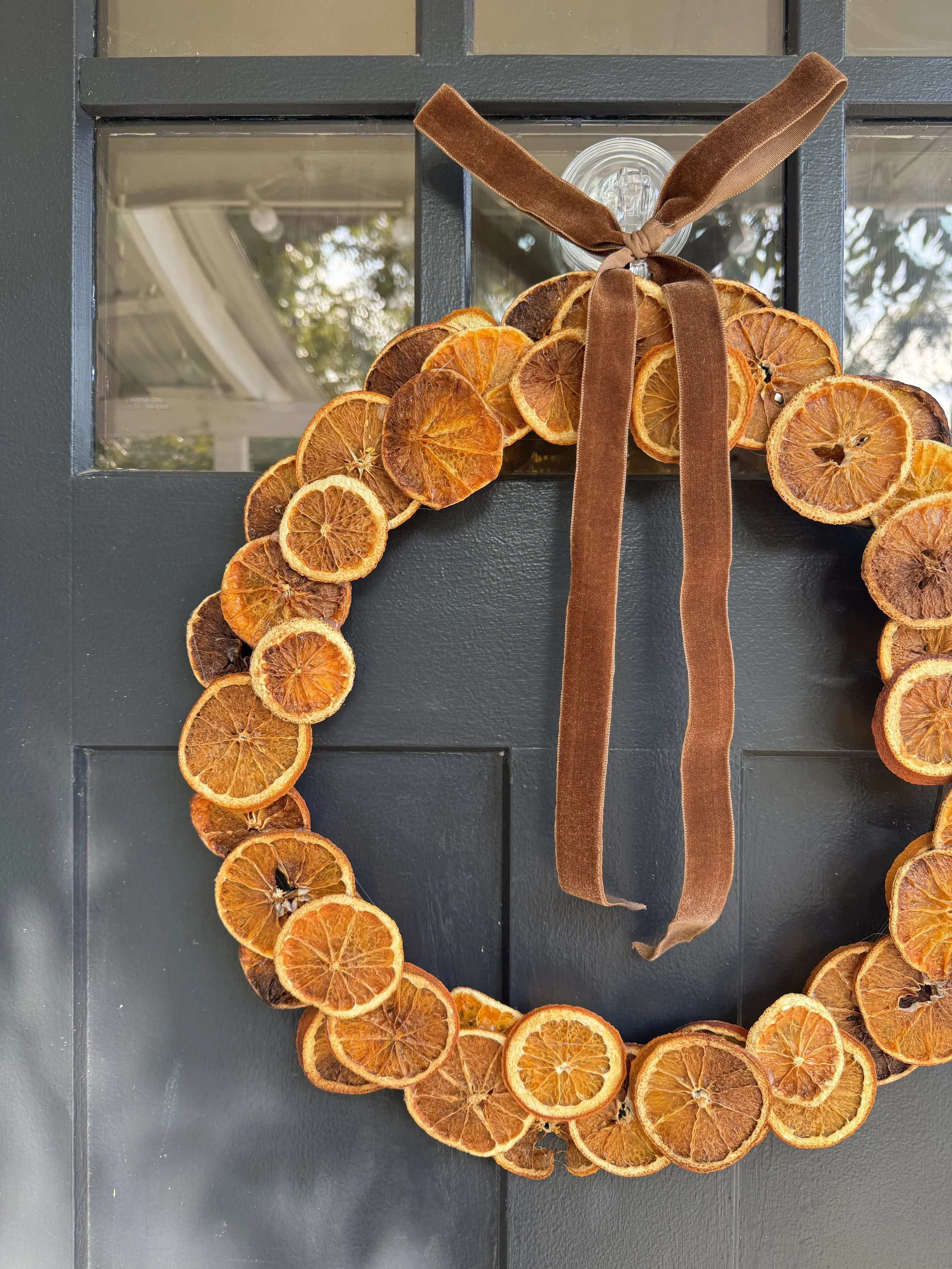 Dried Orange Wreath For Fall!