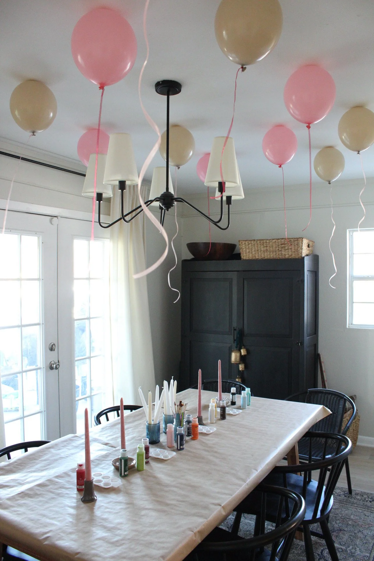 Candle Painting + Bouquet Making Girls Night