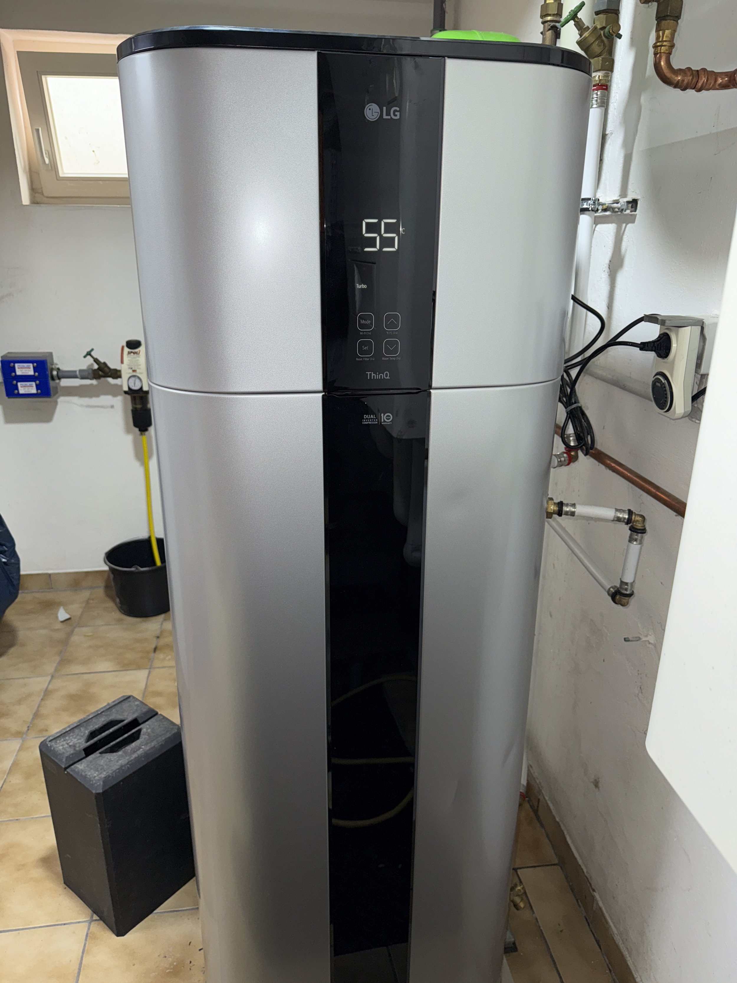 Brauchwasserwärmepumpe sehr effizient ca. 0.60€ am tag Warmwasser