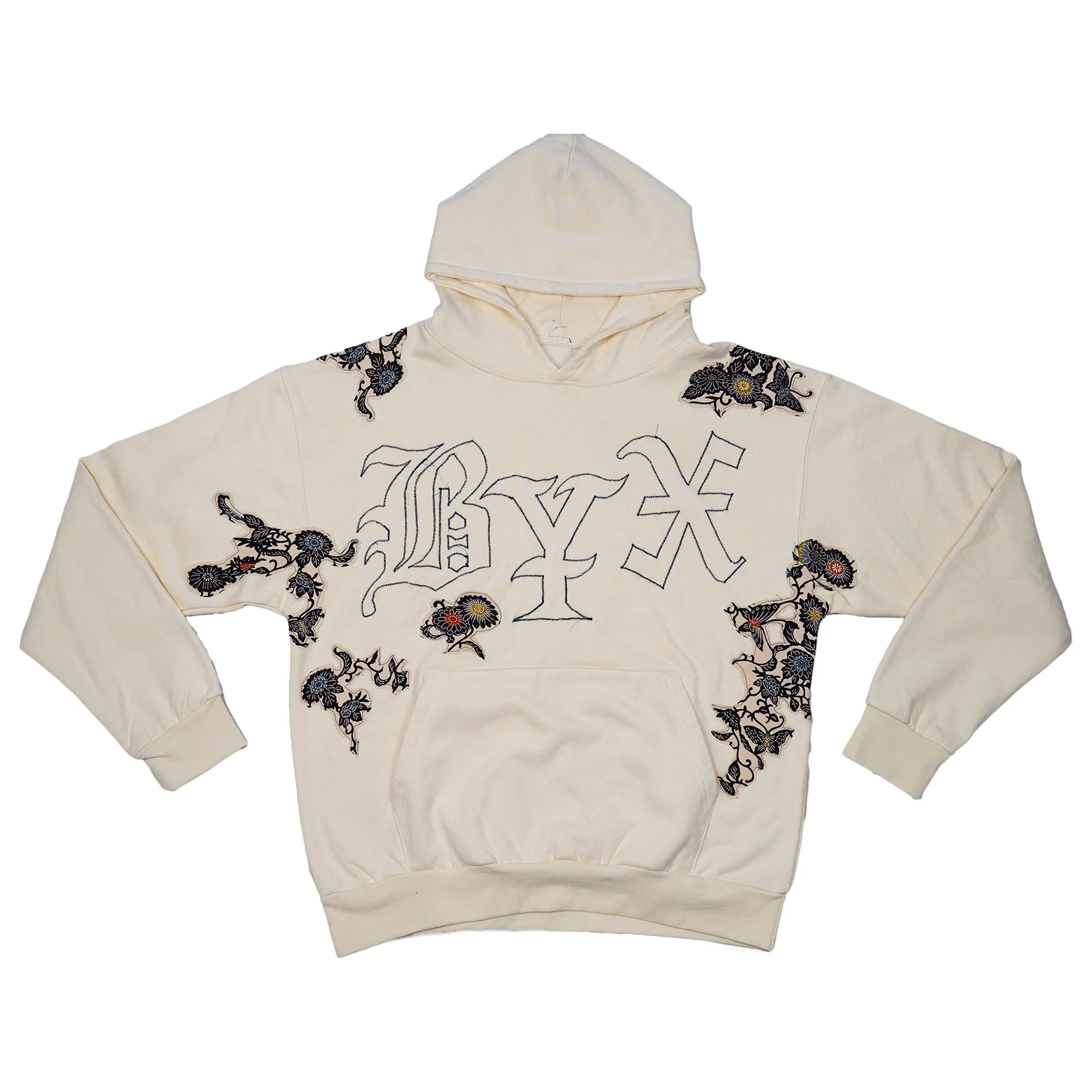Con Flores Patchwork Hoodie
