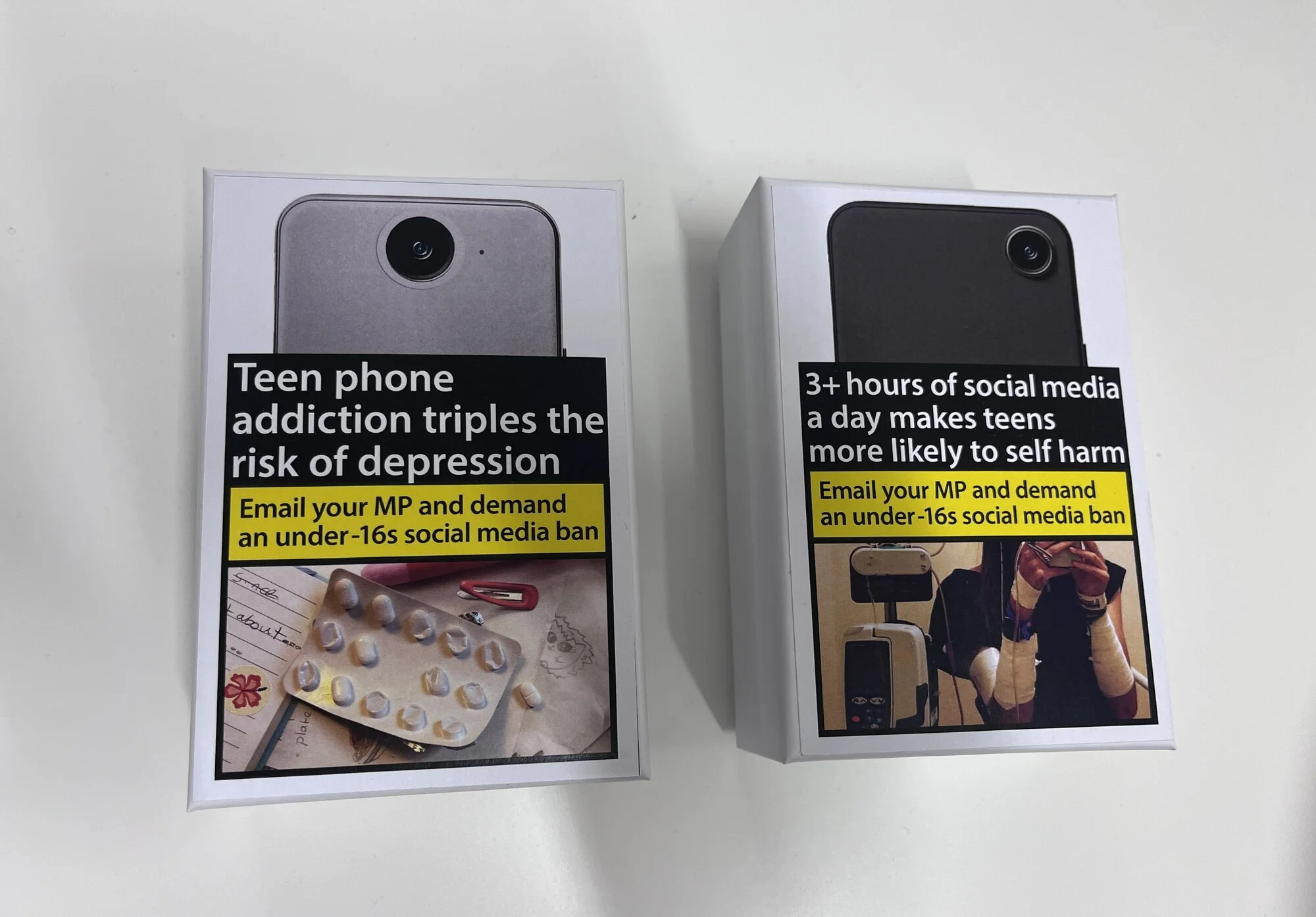 “Phone Addiction Kills” by the U.K. Parents Group Mumsnet
