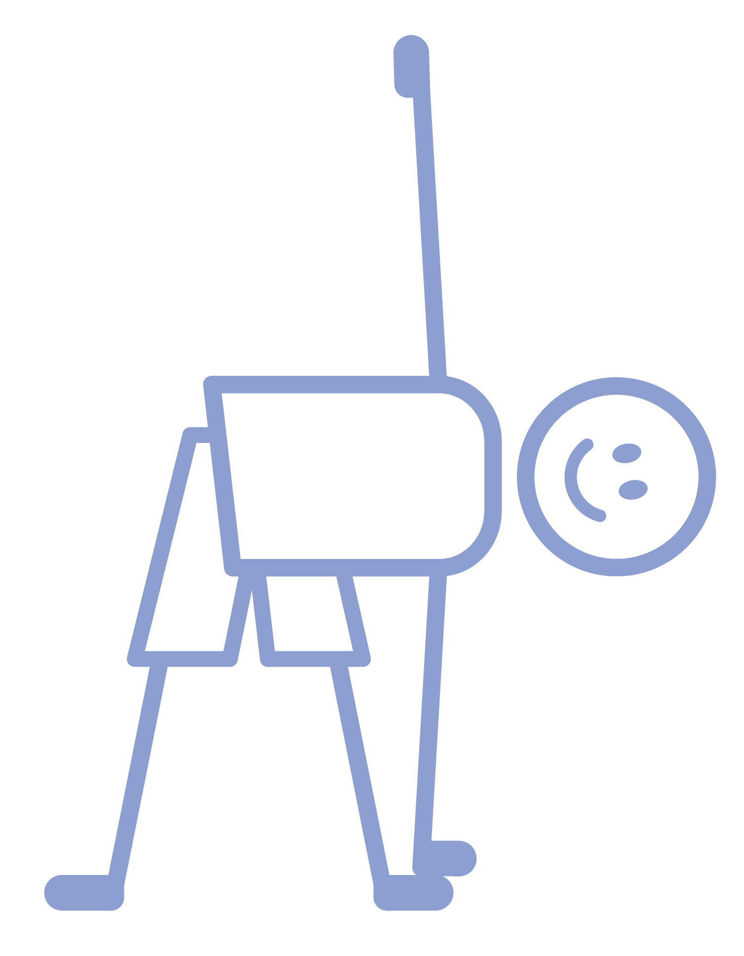 tekening kind rekken