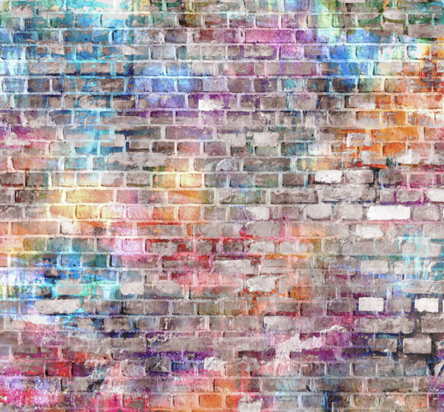Colorful Brick Wall