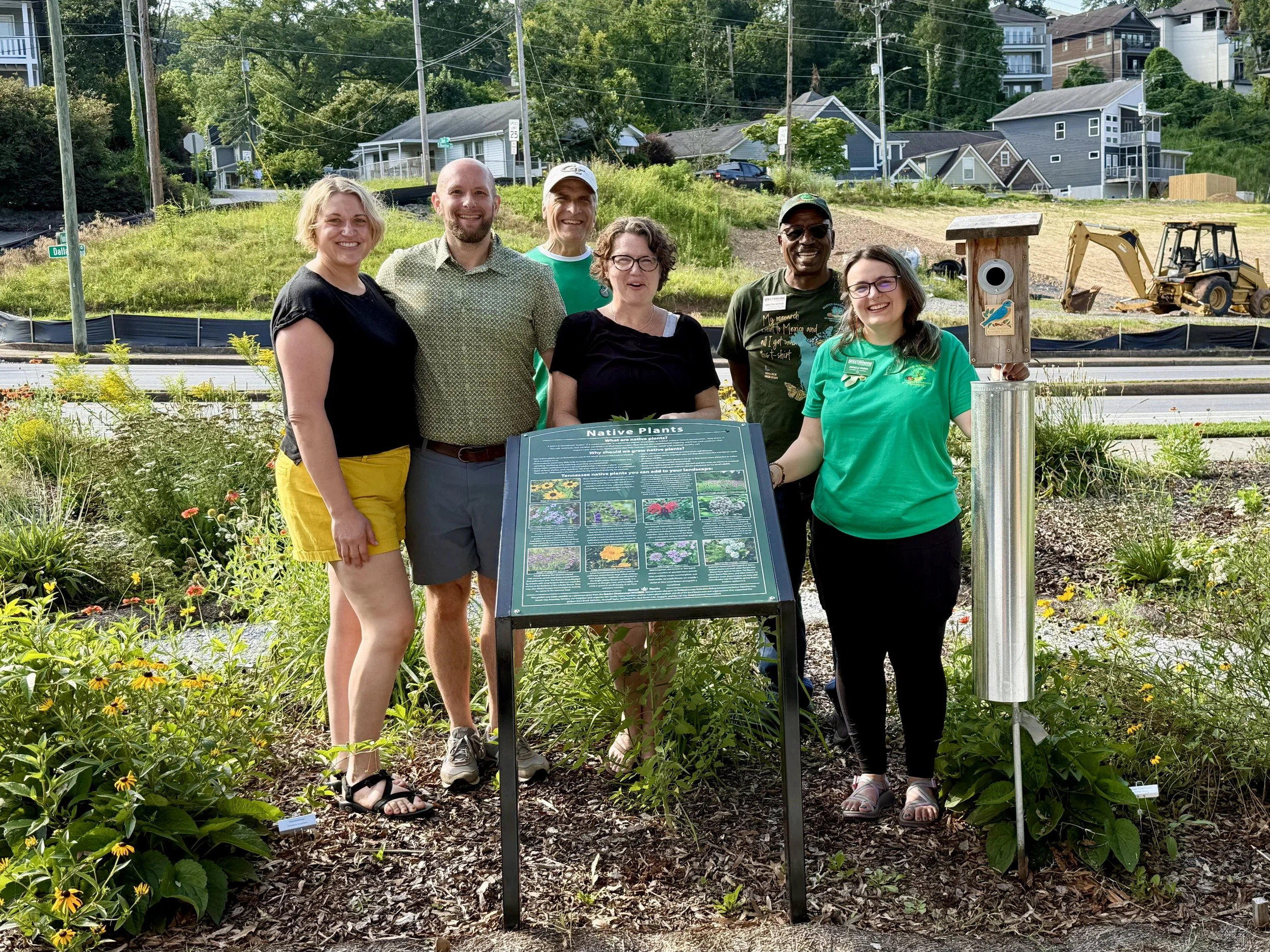 Hill City neighbors in the pollinating garden
