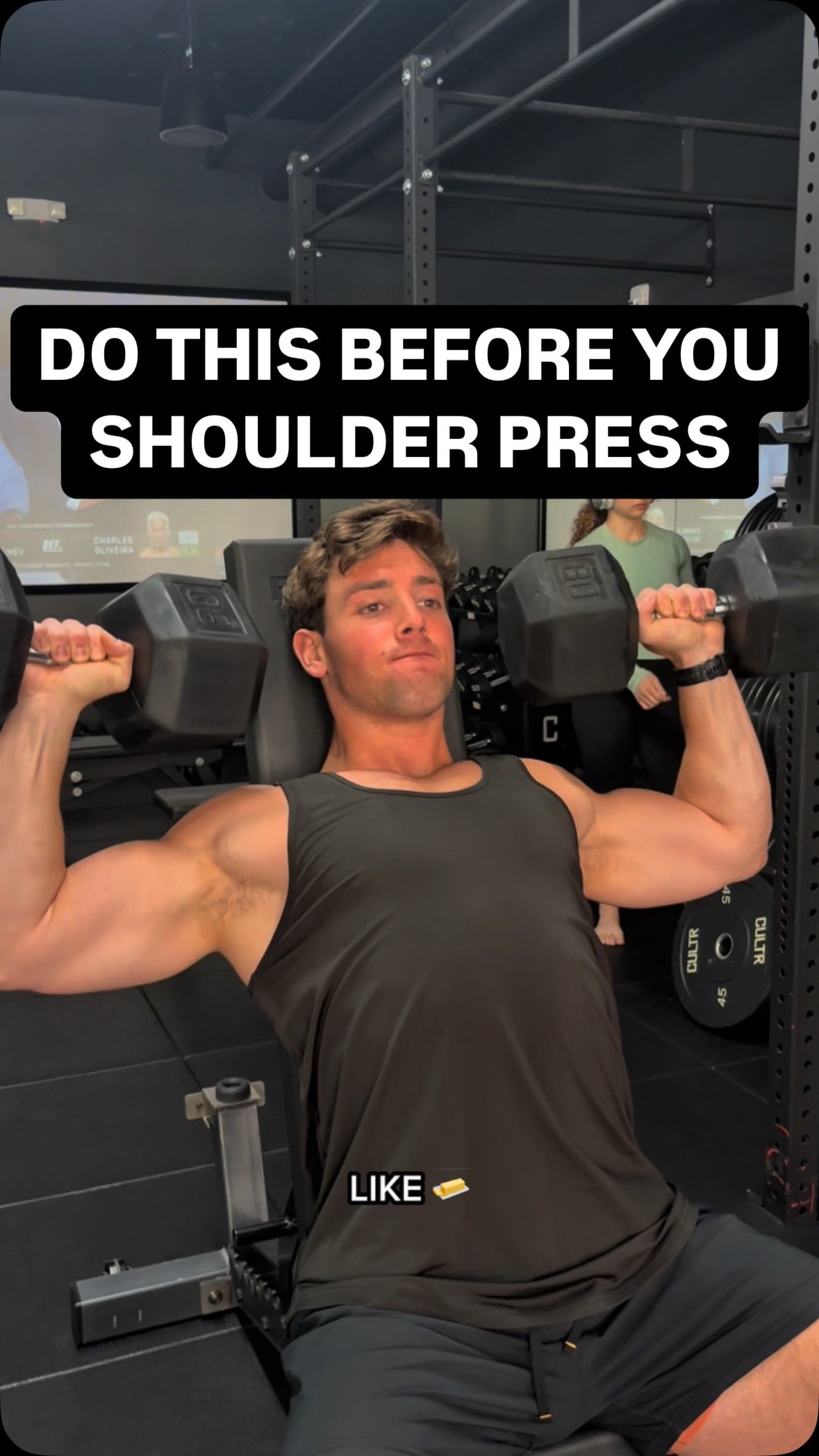TRY THIS ⬇️
1️⃣ Full shoulder rotations - 15 reps
2️⃣ I Y T’s - 10 reps
3️⃣ DB external rotations - 12 reps each side
4️⃣ Deadhang - 45 seconds
#shoulderday #shoulderworkout #shoulders #shoulderhealth #healthyshoulders #delts #workout #fit
