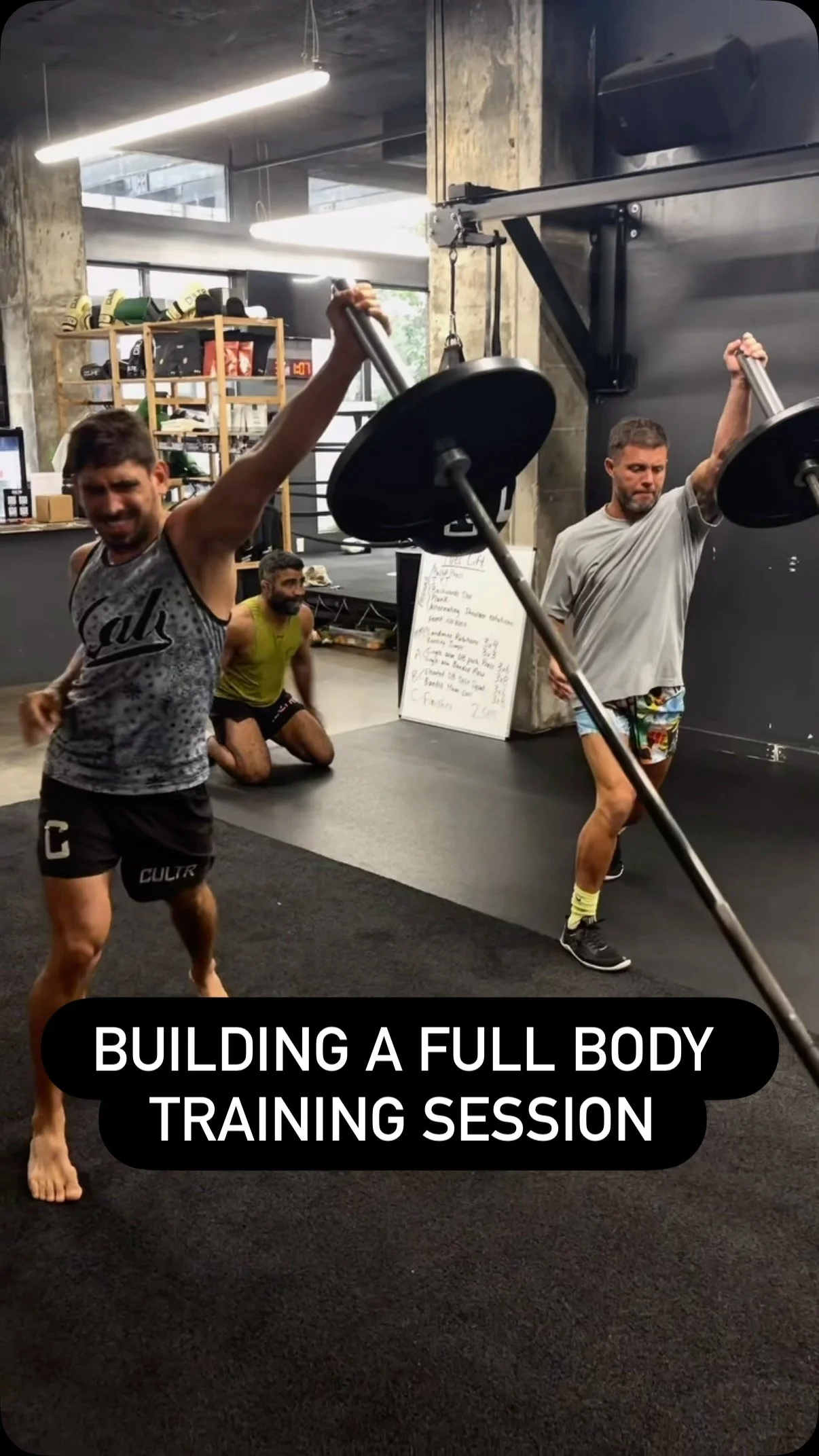 FULL BODY TRAINING SESSIONS
2x a week for @cultrfightteam to supplement their MMA training
The main goal is injury prevention & to increase athletic performance
Stimulate. Don’t annihilate. They already do enough of that to each other on