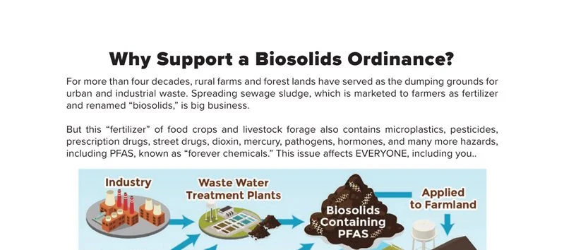 top of a fact sheet
