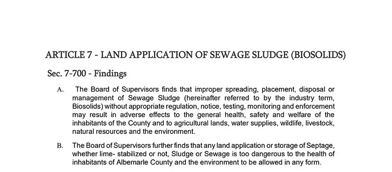 top of the draft ordinance