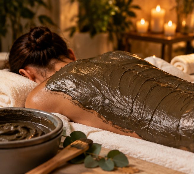 Can add stones, cupping, aromatherapy, redlight therapy to massage for ultimate relaxation, paraffin, mud wrap, detox wrap, parafango, moisturizing wrap, hot towels, salt scrub, body treatment, serenity, and massage spa experience.