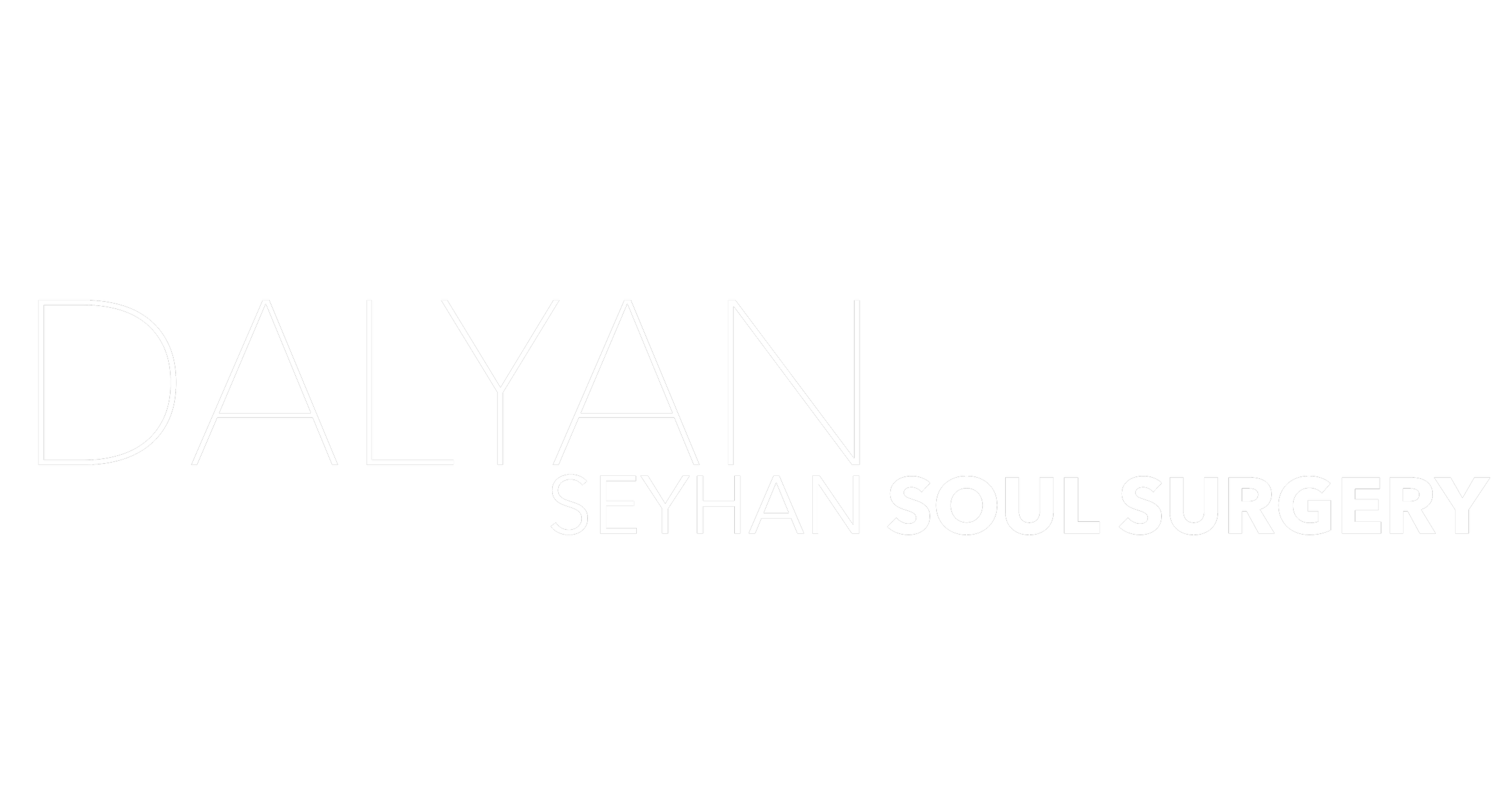 Text: DALYAN SEYHAN SOUL SURGERY auf schwarzem Hintergrund.