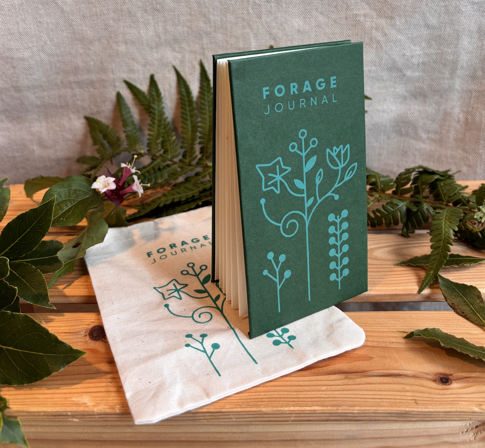 Forage Journal Handmade and screen printed