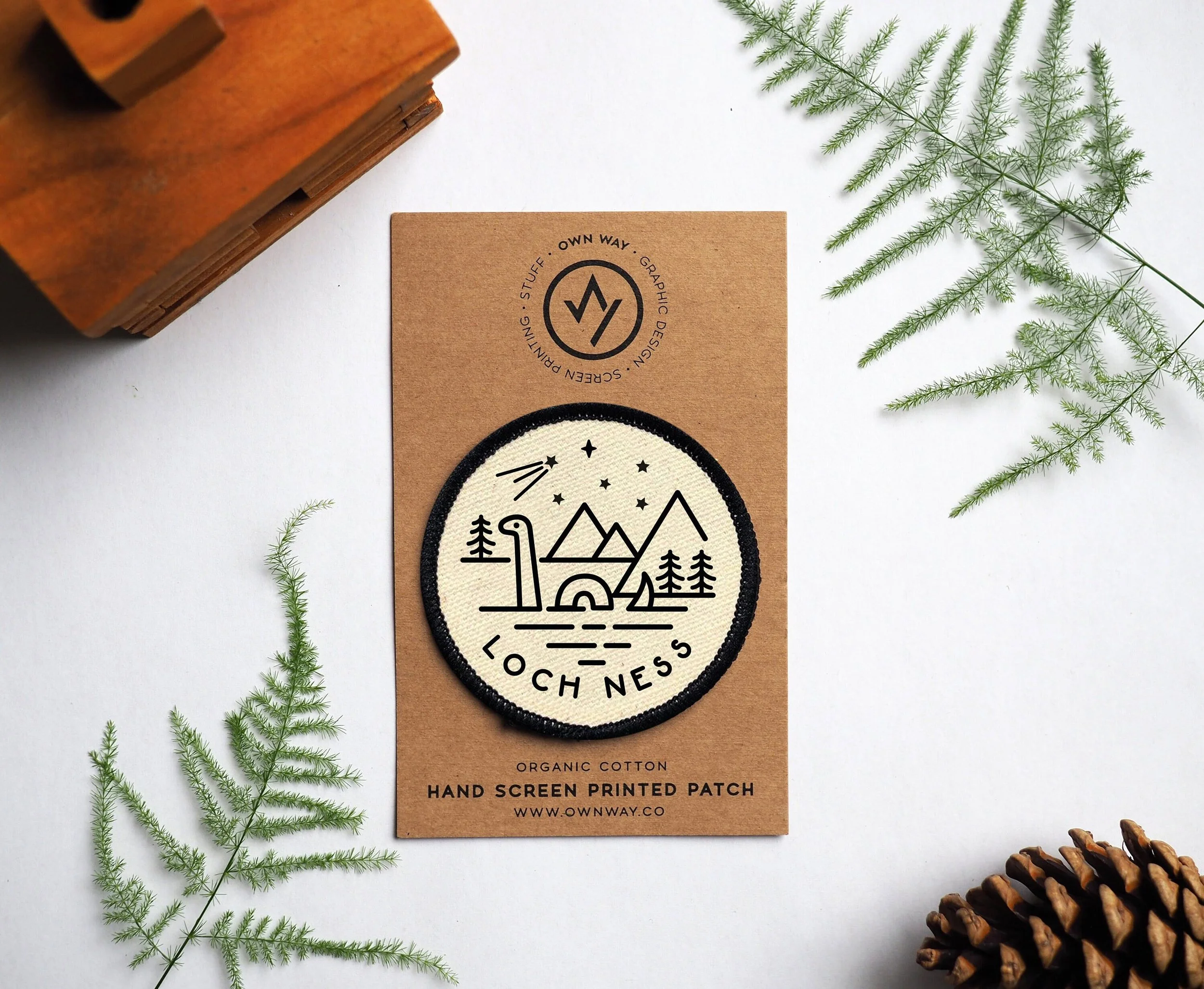 Loch Ness - Scottish Highlands - Organic Cotton Patch